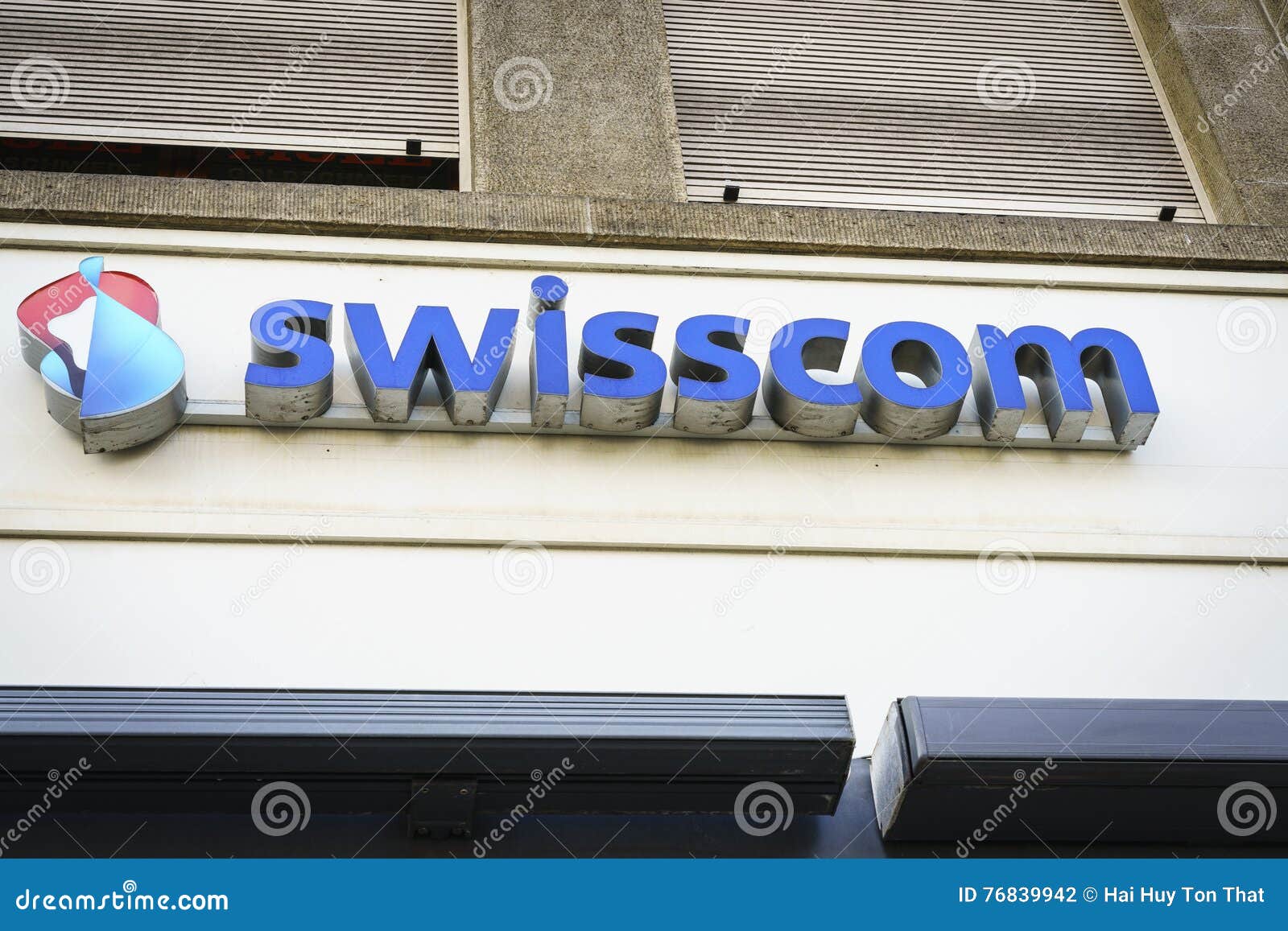 Swisscom Communications Logo Editorial Photography Image Of Branch Cell 76839942