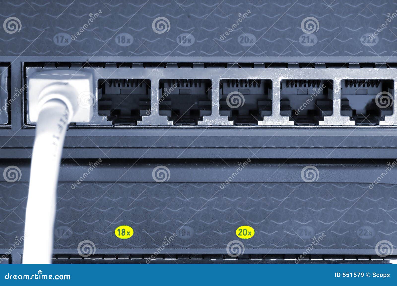 Switch connections rj45 network