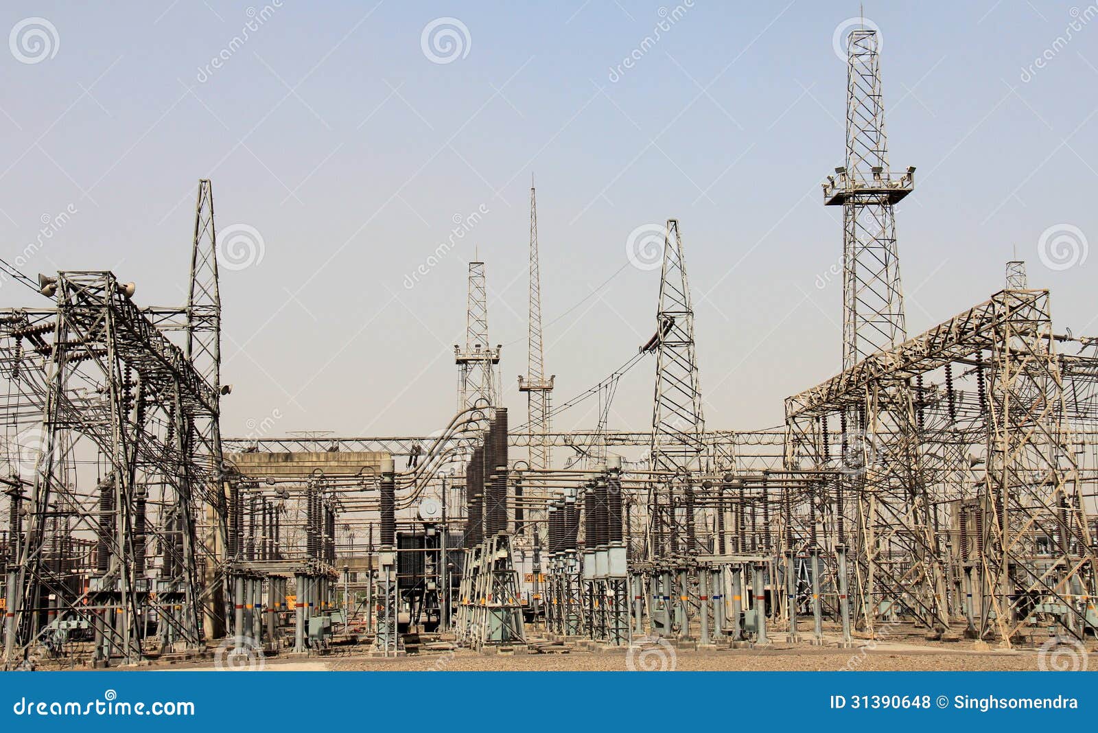 Switch Yard of a Thermal Power Plant Stock Photo Image of environment