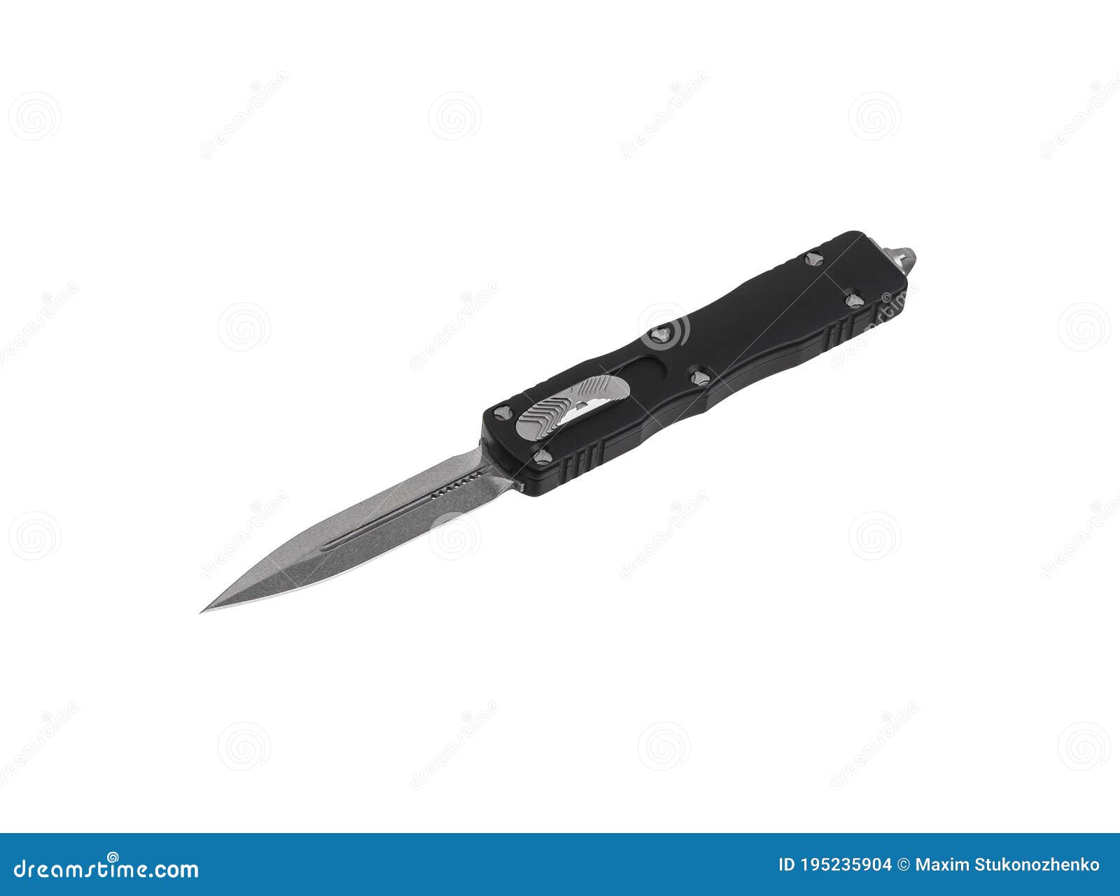 Switchblade Automatic Outthefront OTF Knife With Black Handle And