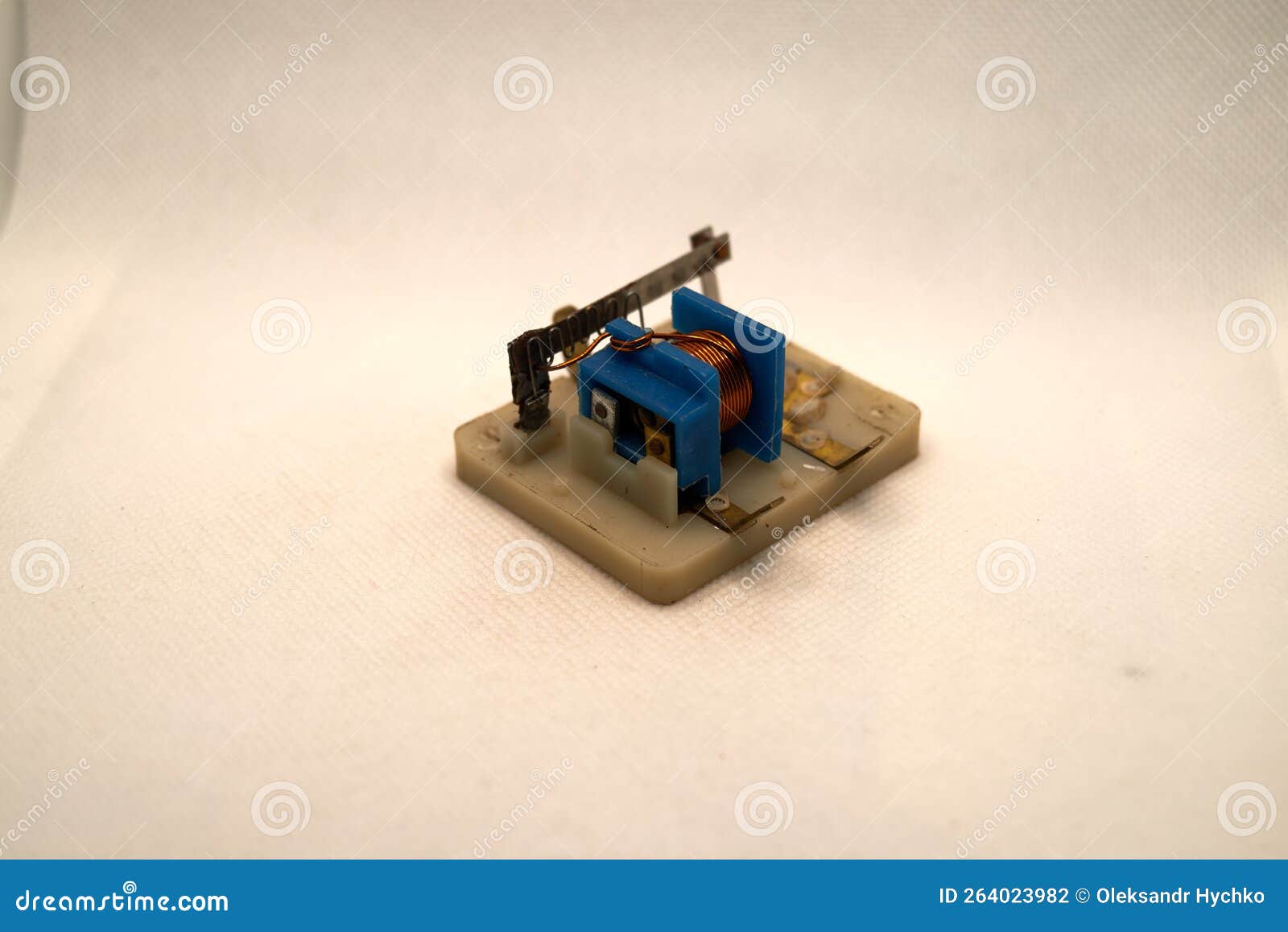 Switching Relay from an Old Washing Machine Stock Photo Image of