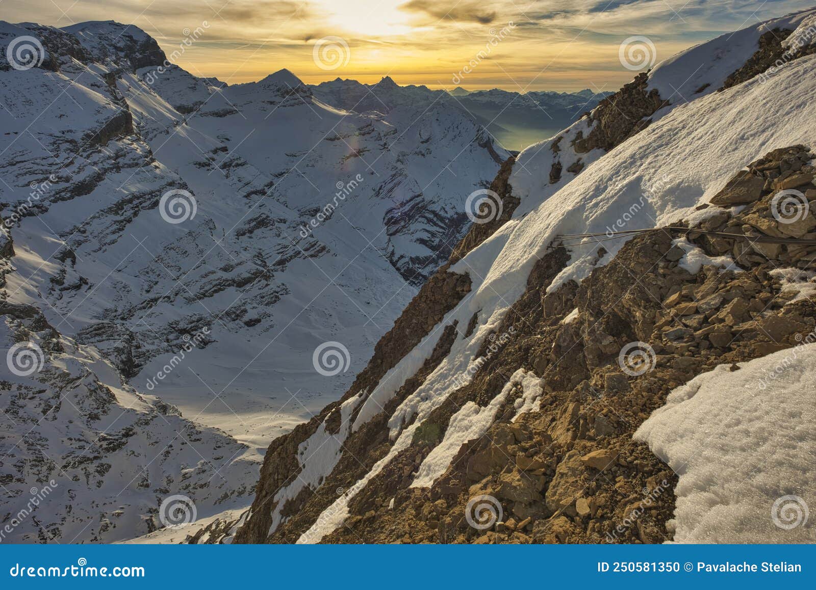 switzerland canton of vaud col de pillon glacier 3000, diableret