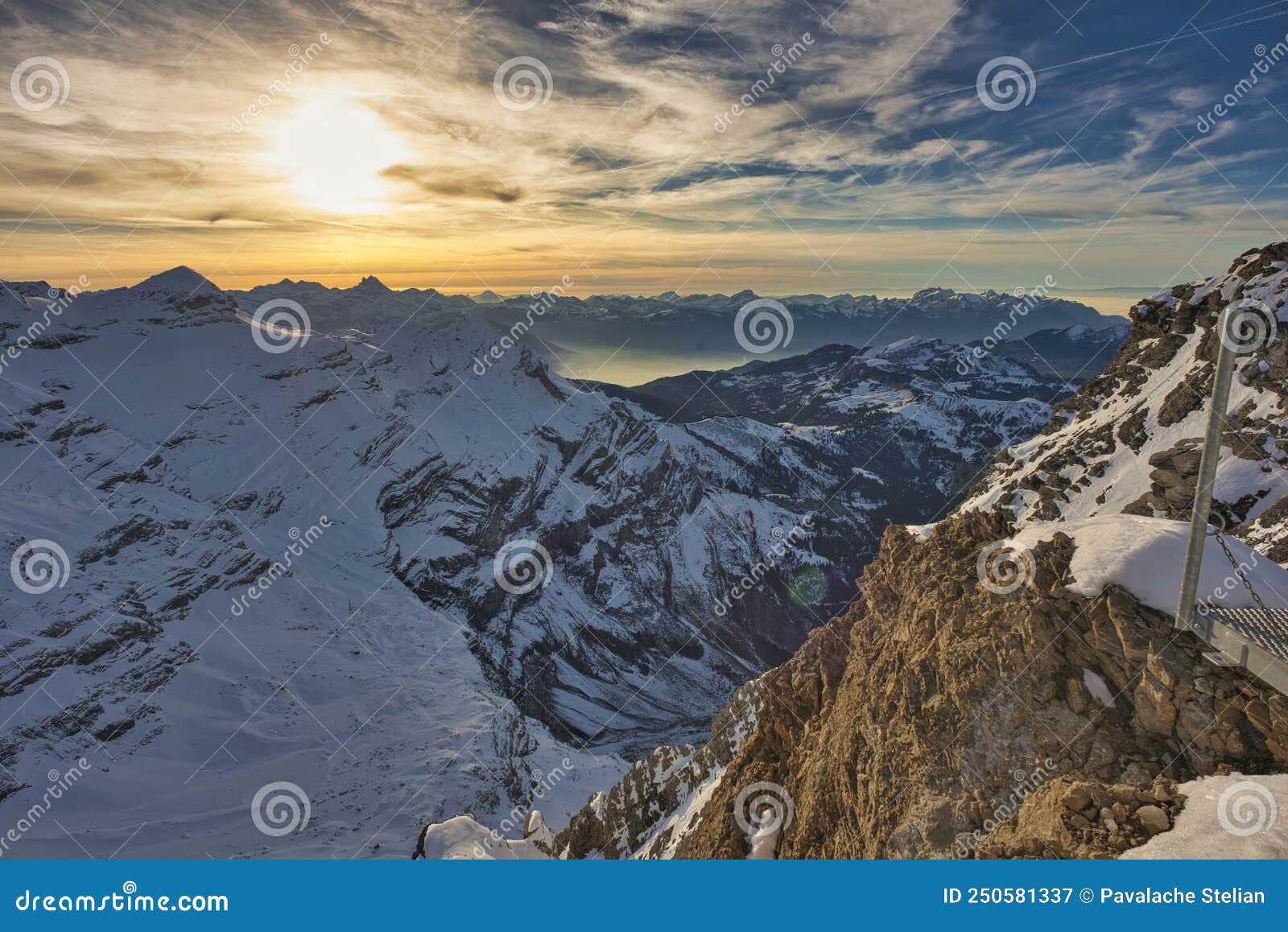 switzerland canton of vaud col de pillon glacier 3000, diableret