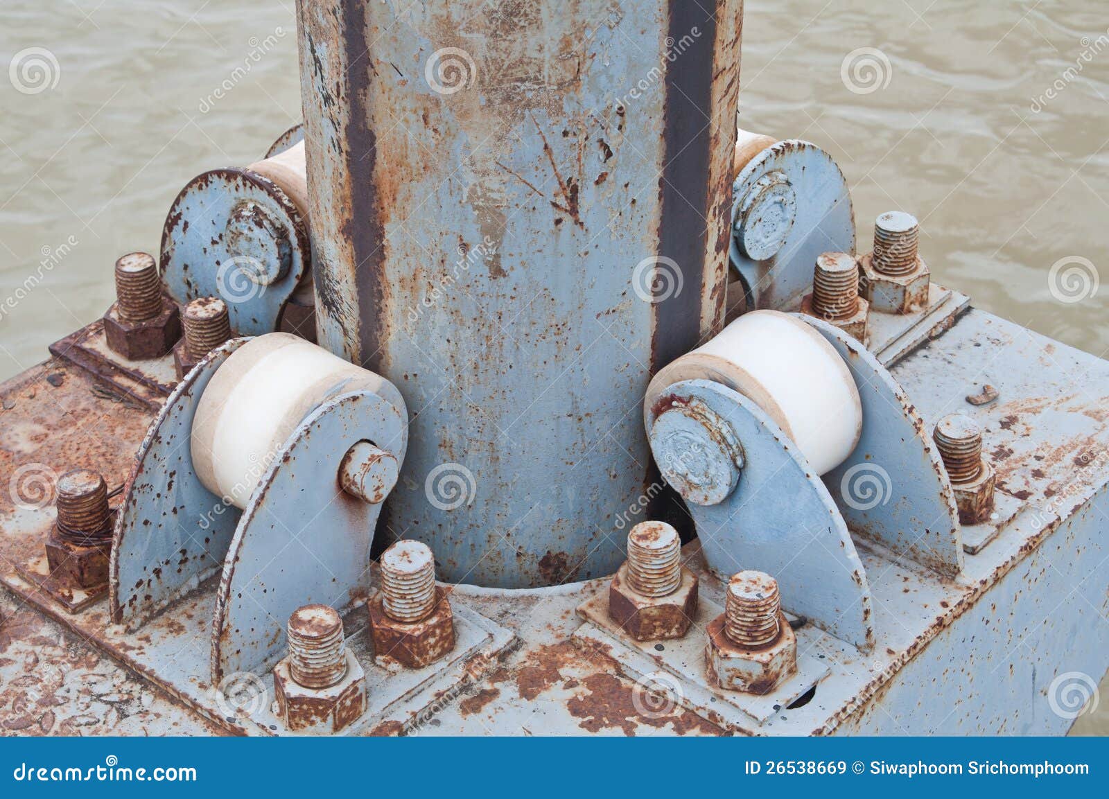 Swivel Adjustment for Floating Dock Stock Image Image of footbridge