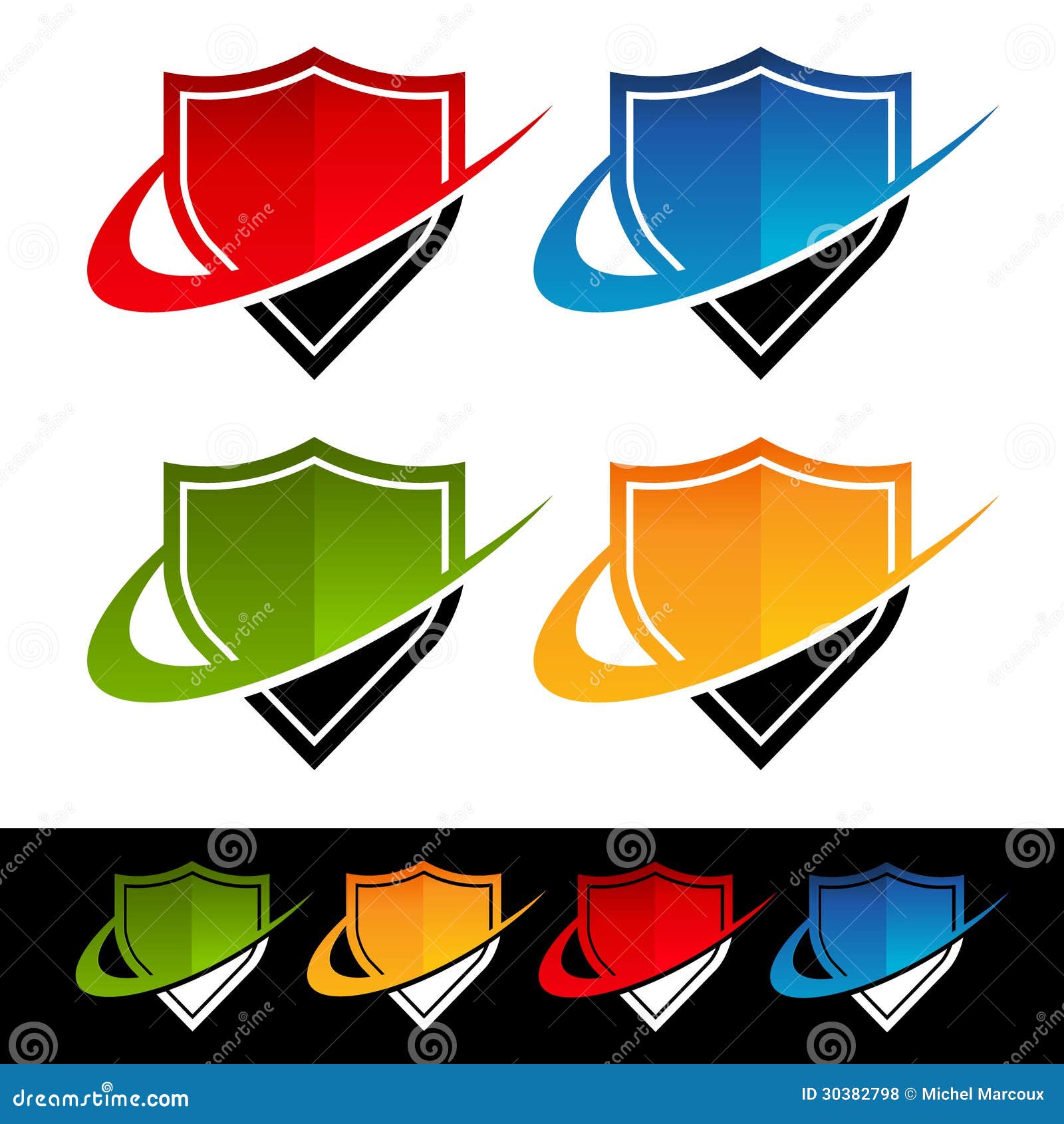 Swoosh Bar Chart Icons stock vector. Illustration of symbol - 30344051