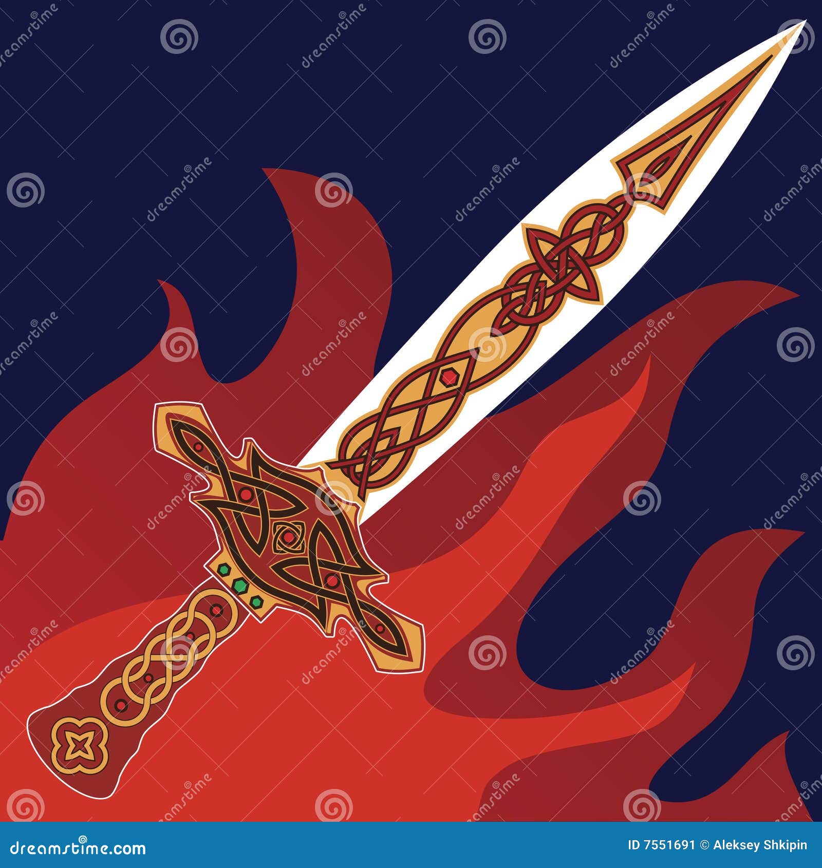 Download Warriors Celtic Gothic Royalty-Free Stock Illustration