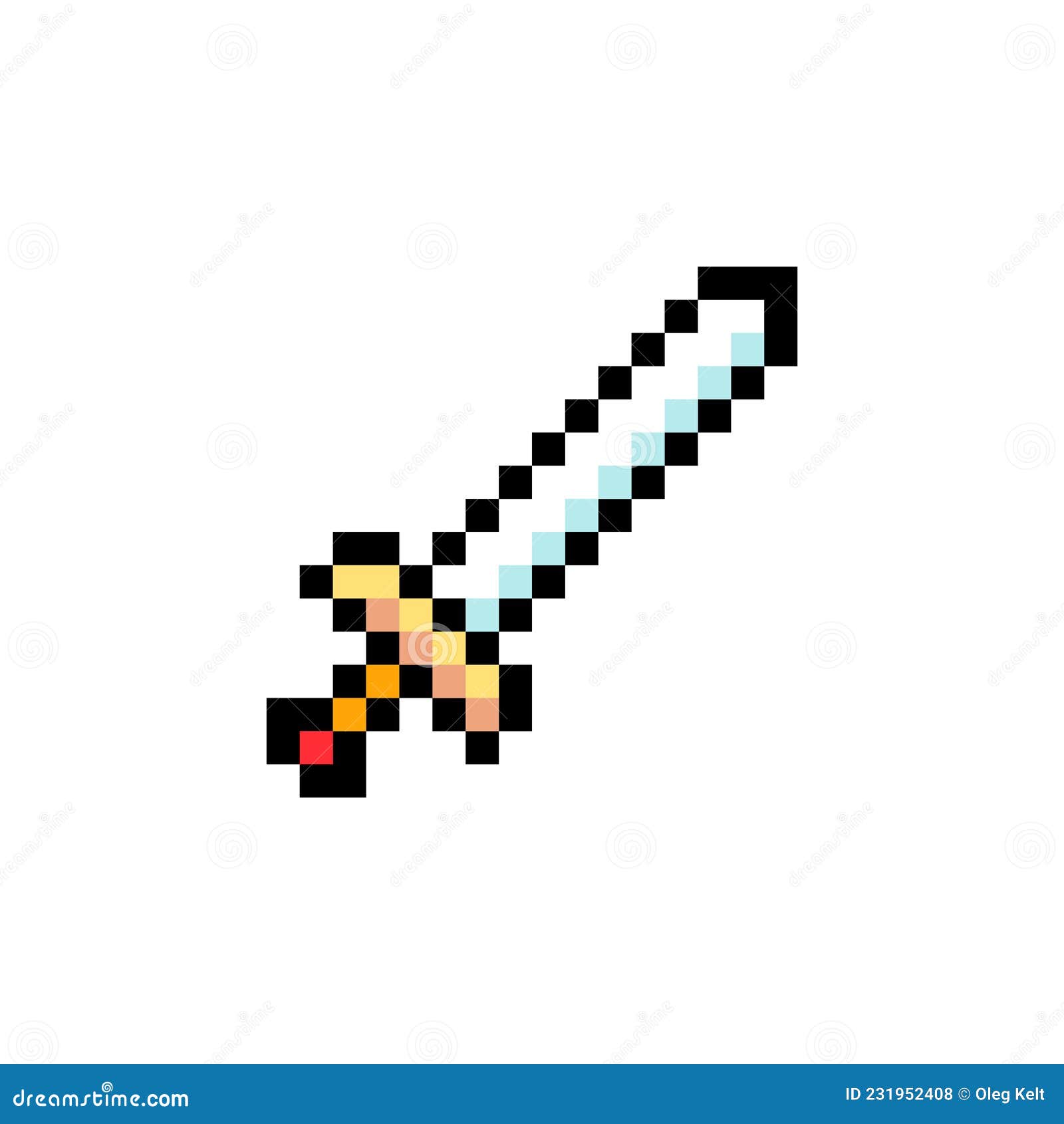 Pixel game sword