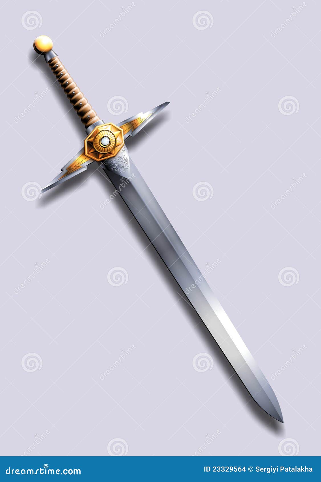Sword lightning stock illustration. Illustration of hilt 23329564