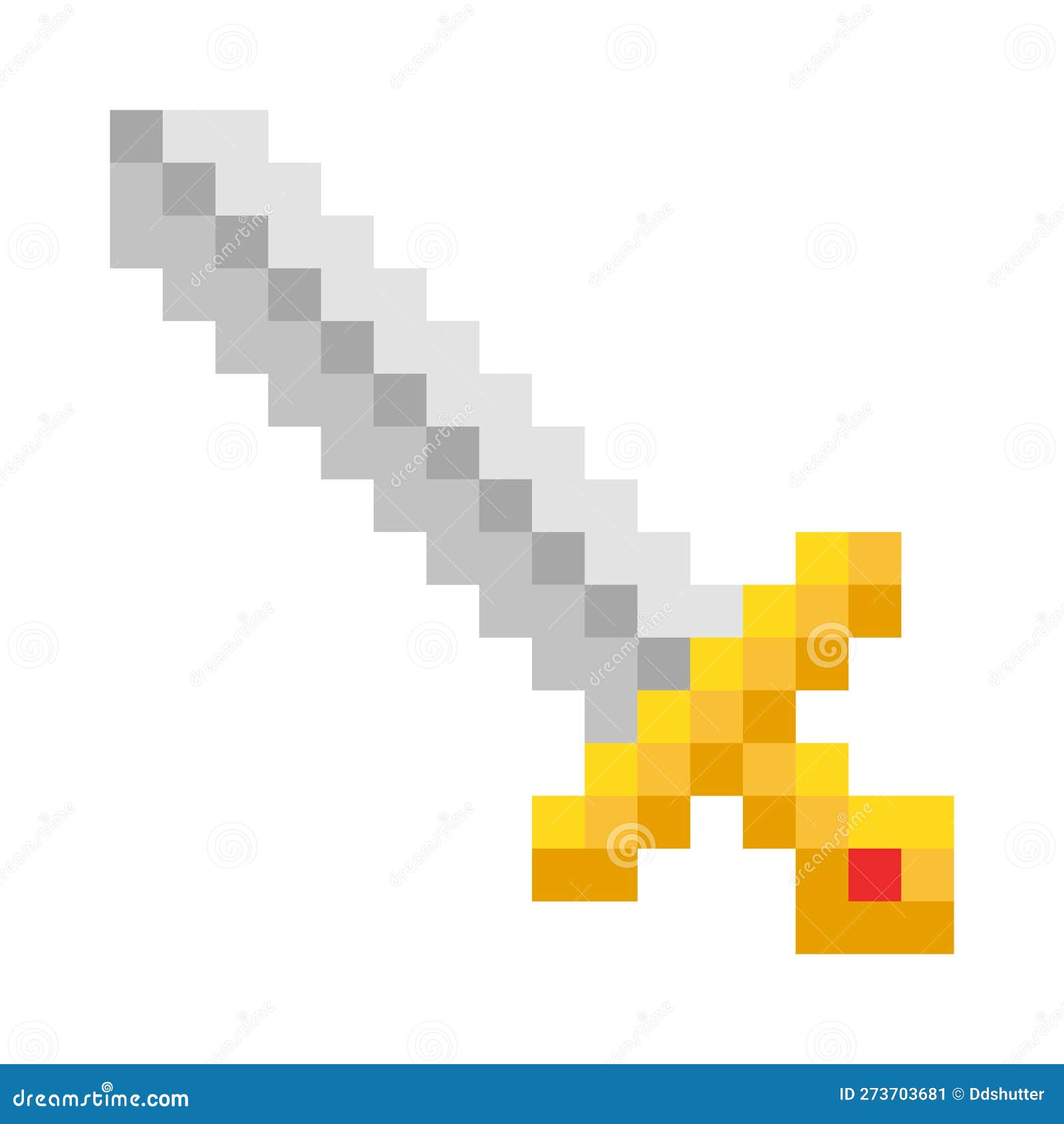 Pixel game sword