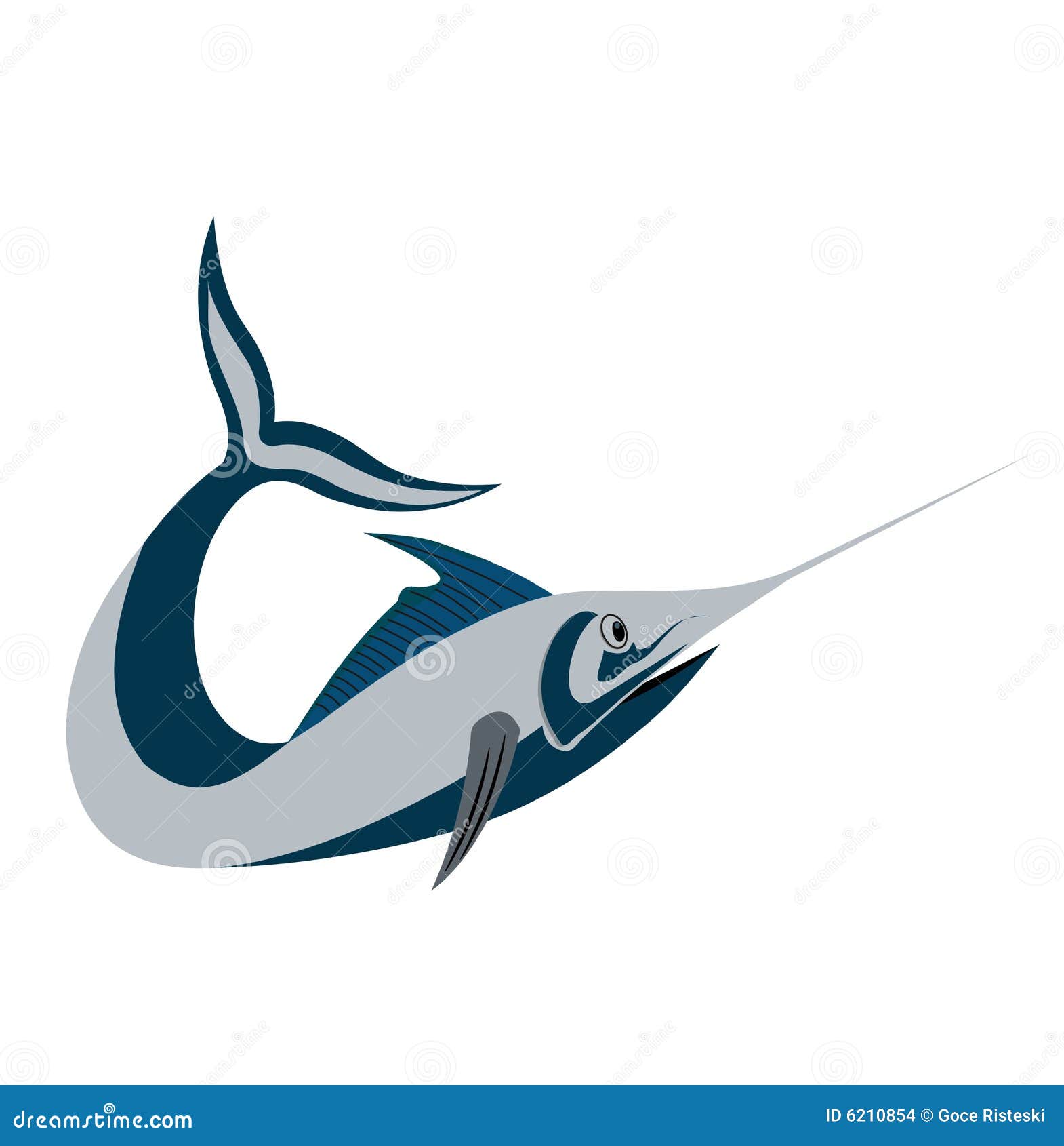 Swordfish stock vector. Illustration of fish, aquatic 6210854