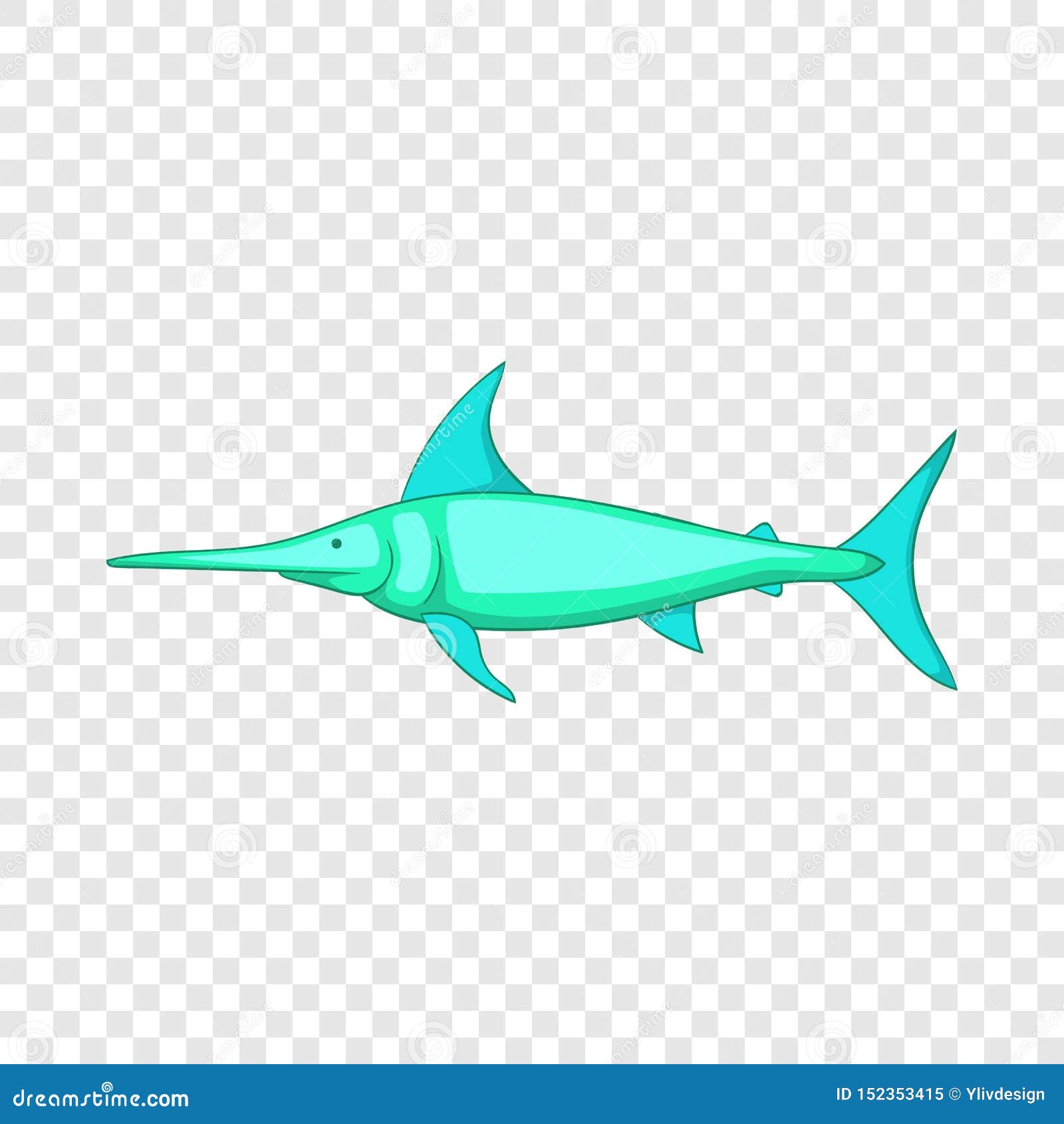 Swordfish Icon, Cartoon Style Stock Vector - Illustration of animal