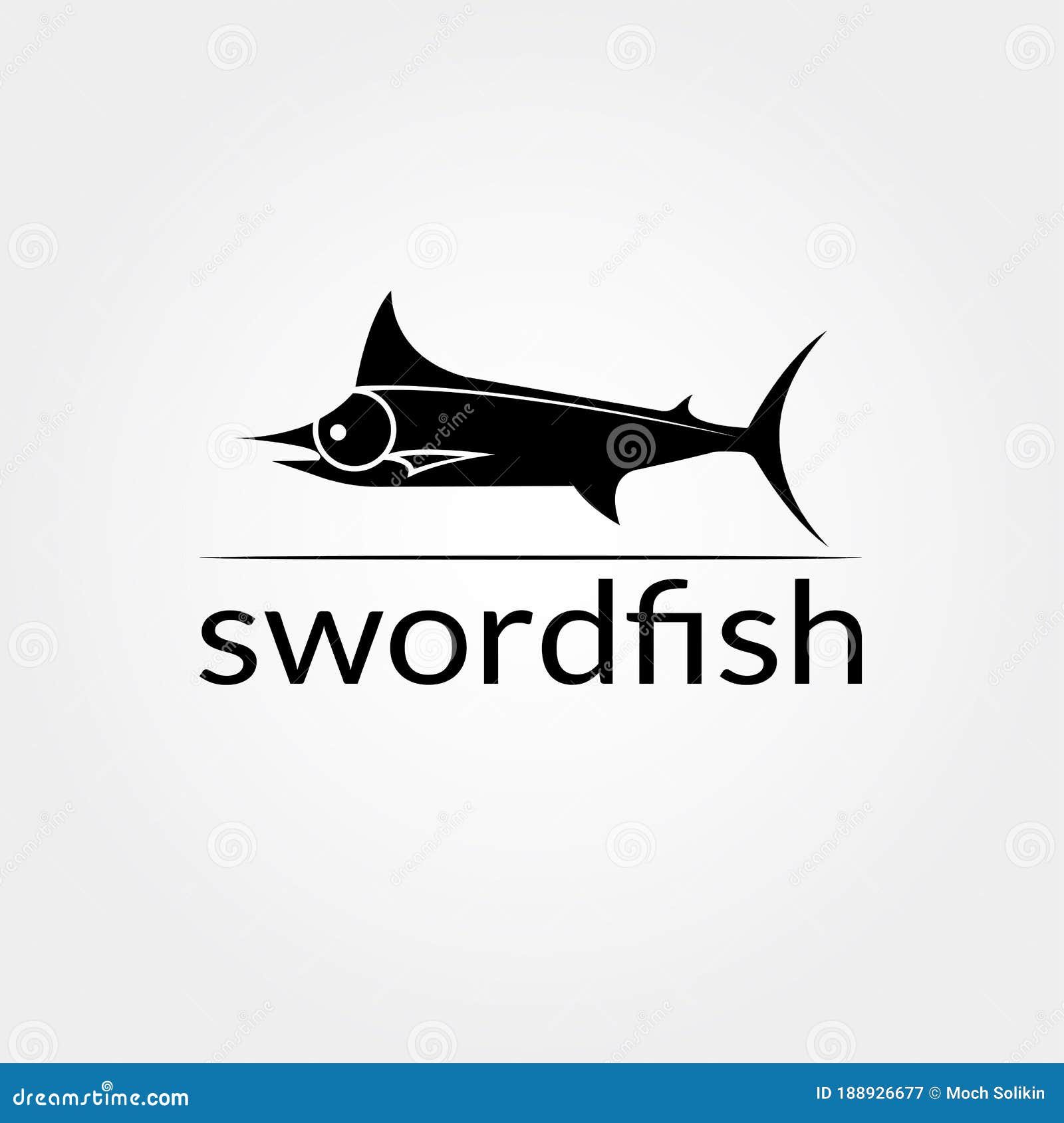 Swordfish Vector Logo Design, Food Icon Stock Illustration Illustration of wildlife, jump