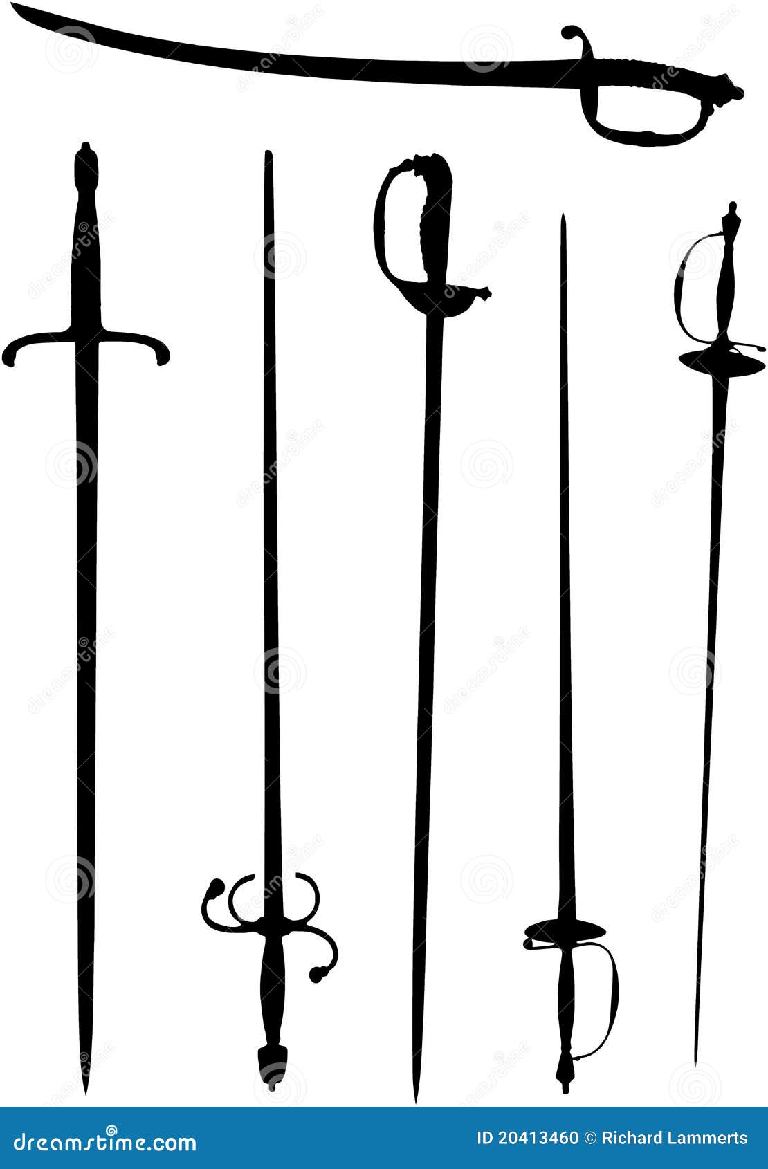 Swords stock illustration. Illustration of equipment 20413460