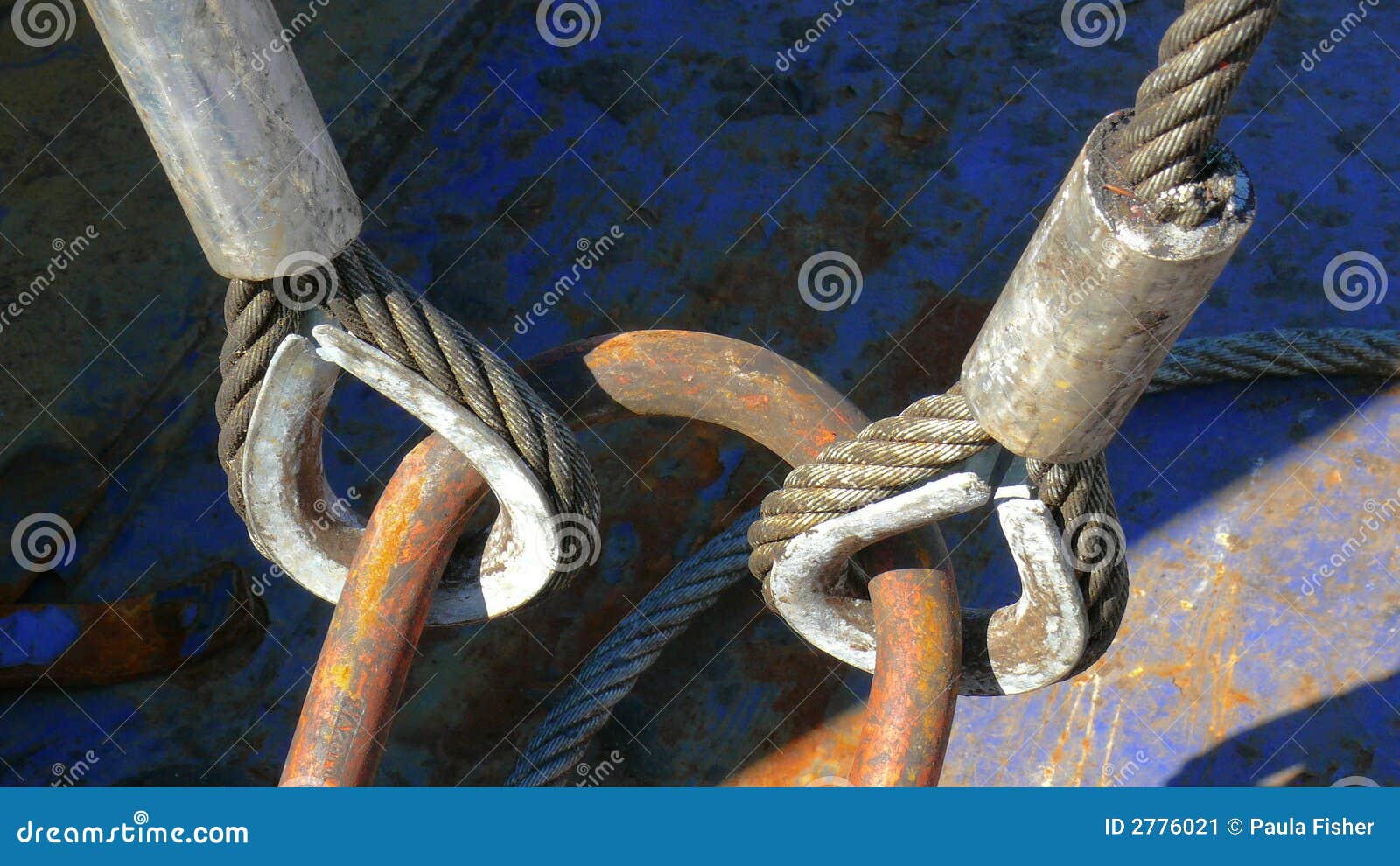 SWR Cable eyes. stock image. Image of steel, ring, lifting 2776021
