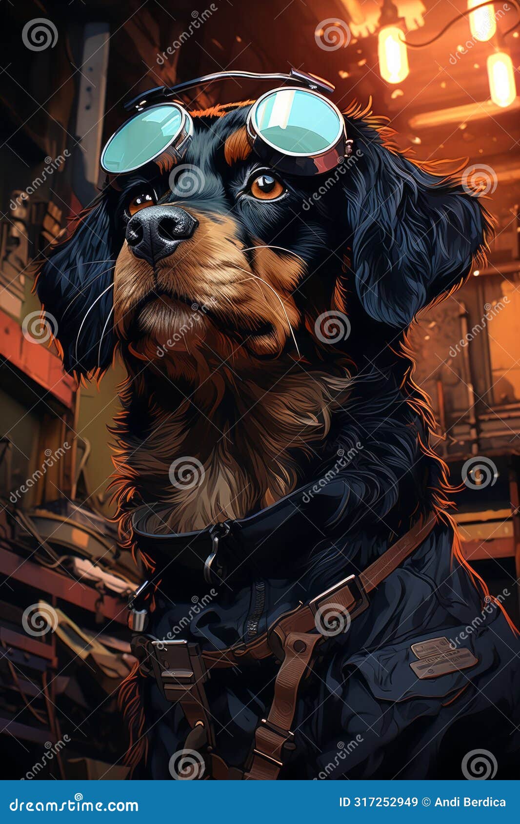 syd mead's cyber canine: english toy spaniel