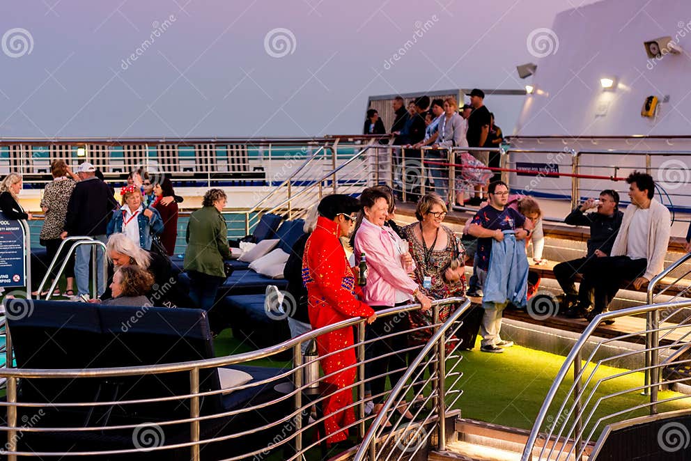 Elvis tribute cruise editorial stock image. Image of liner 155777224