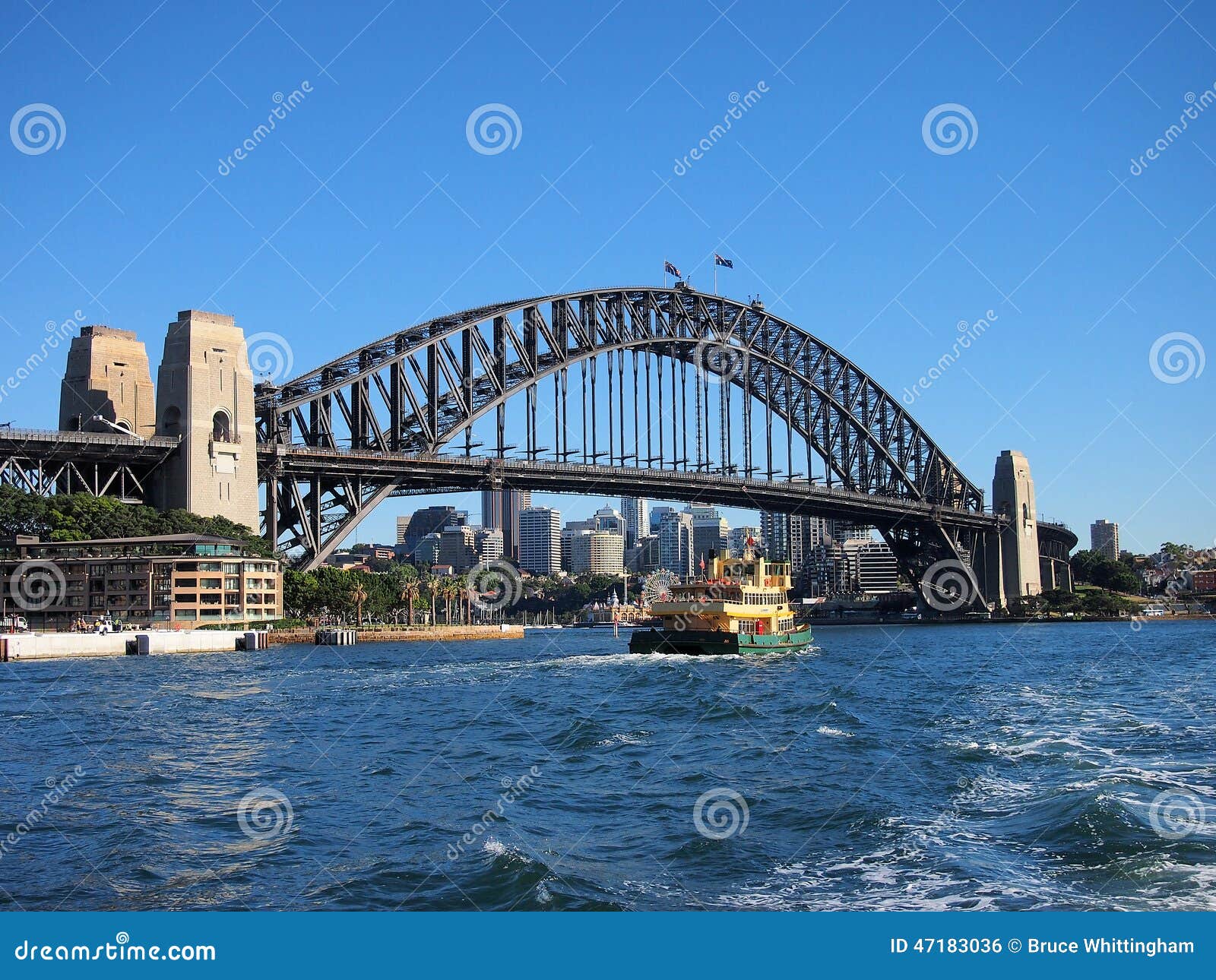 sydney harbour bridge and ferry, australia