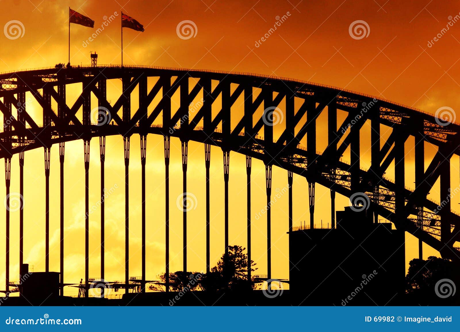Sydney Harbour Sunset stock photo. Image of climb, sydney 69982
