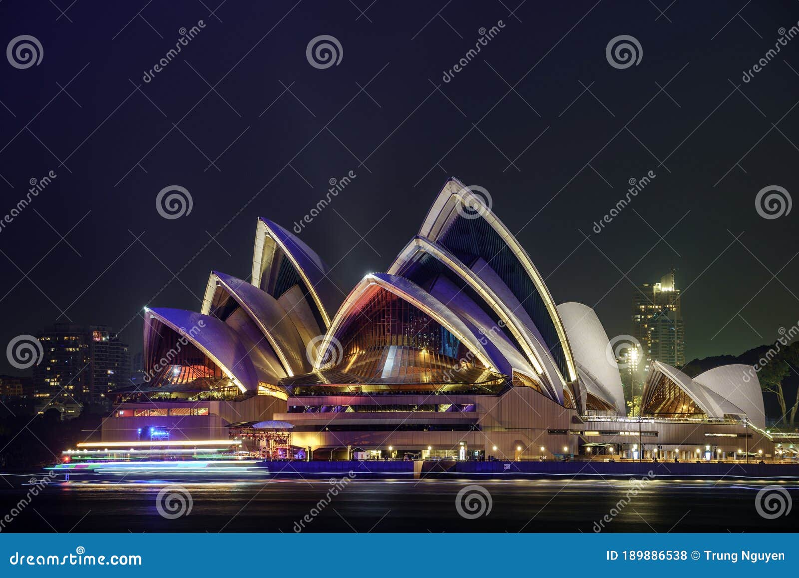 Sydney Opera House at Night Editorial Stock Photo - Image of harbour