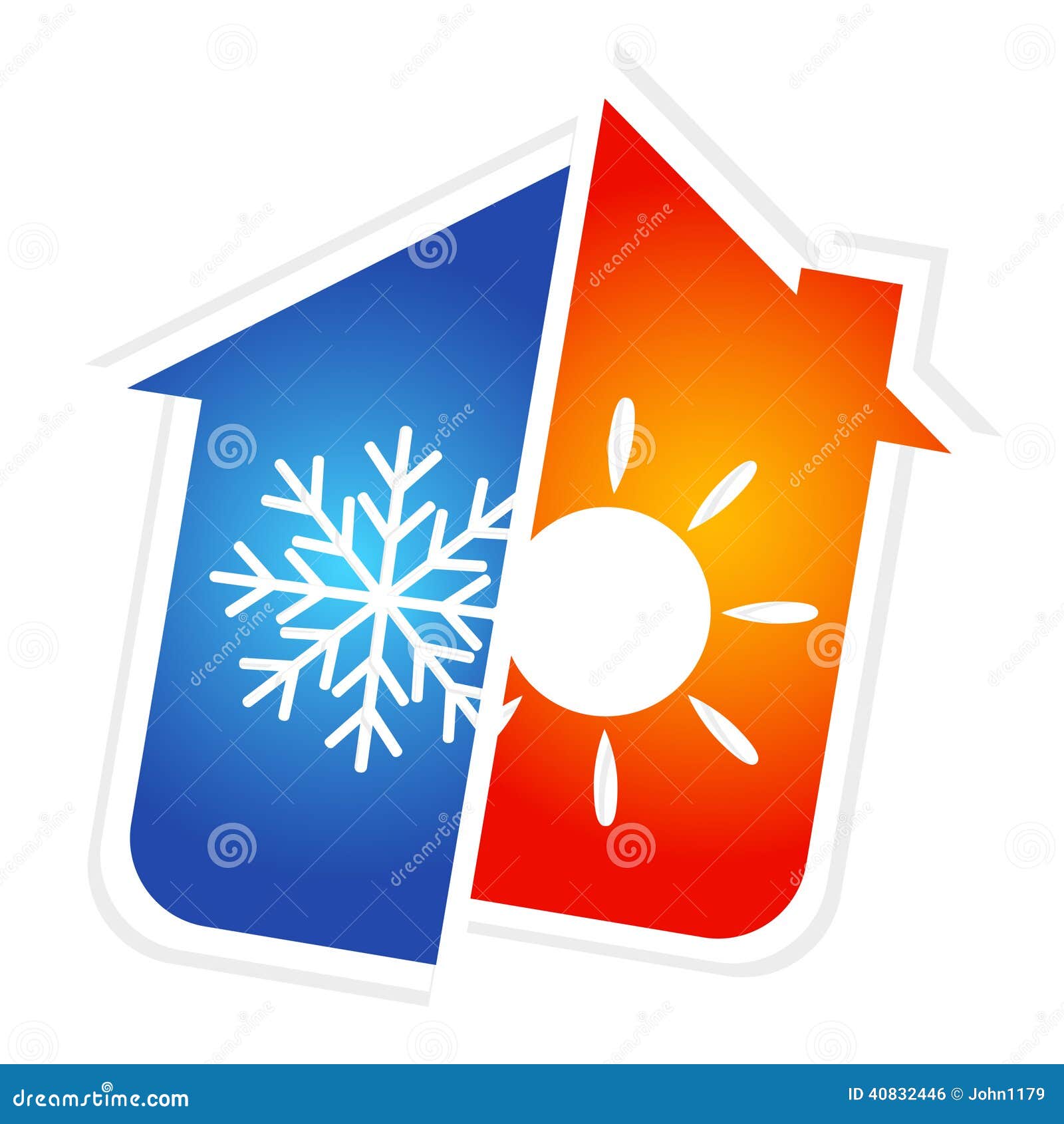 Symbol of air conditioning stock illustration. Illustration of blue