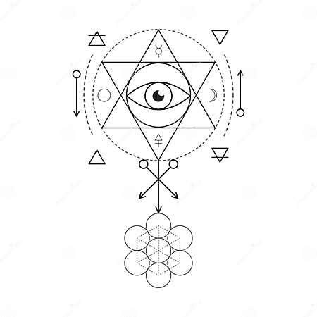 Symbol of Alchemy and Sacred Geometry. Three Primes: Spirit, Soul, Body ...