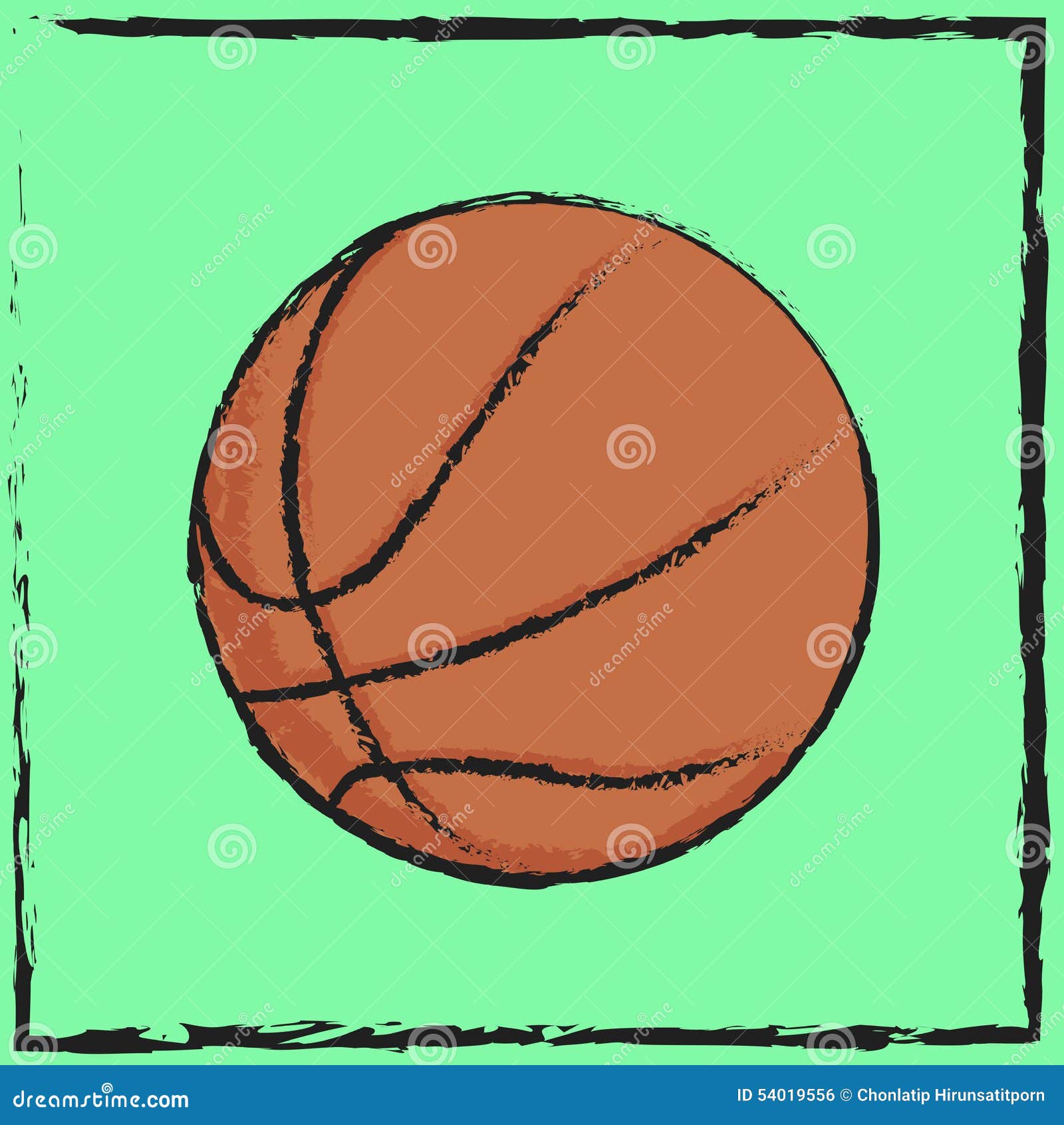 Symbol basketball stock vector. Illustration of ball 54019556