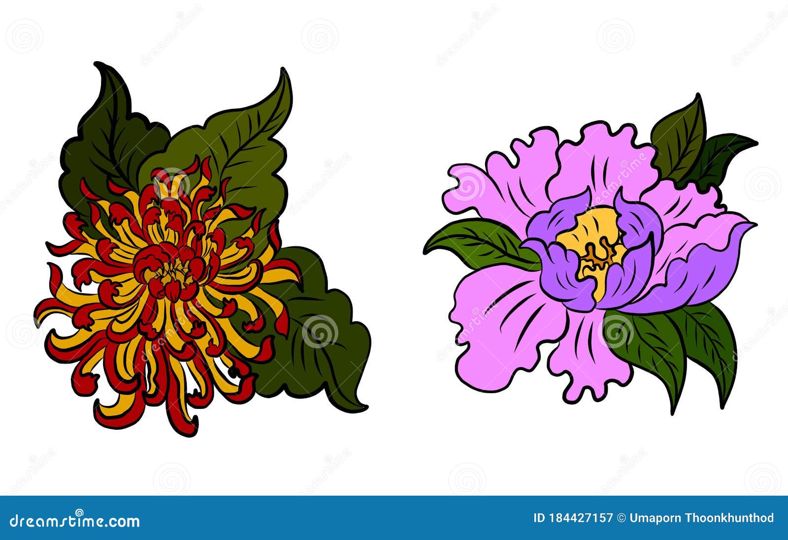 Symbol of Buddha with Floral. Stock Vector - Illustration of background ...