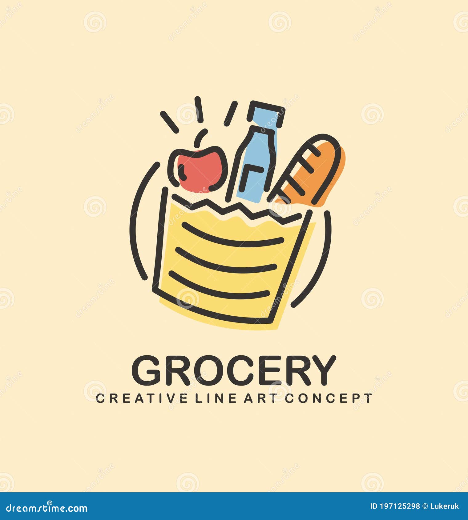 supermarket logo vector