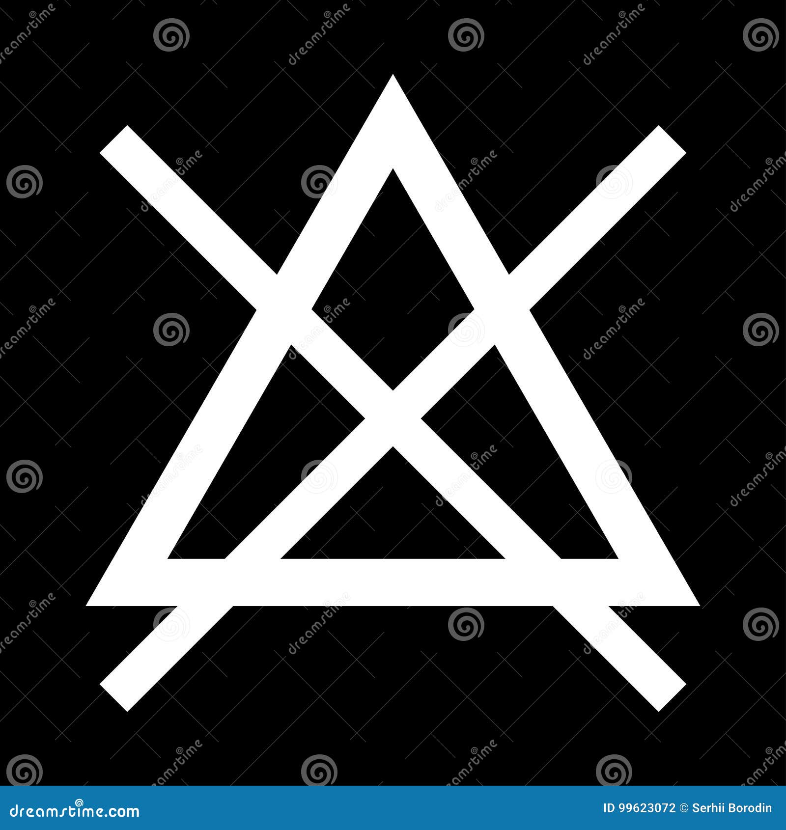 Symbol Do Not Bleach it is Icon Stock Vector Illustration of information dont 99623072