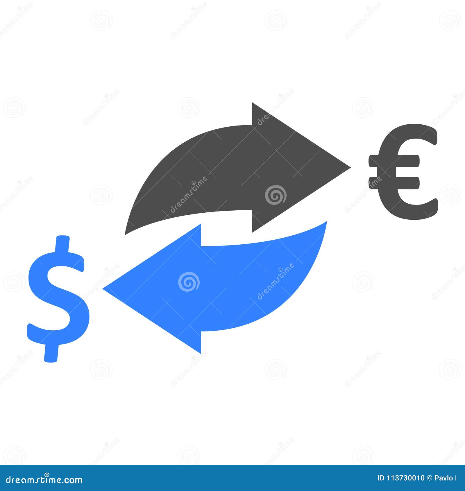 Symbol of Exchange. Business Icon Stock Illustration Illustration of