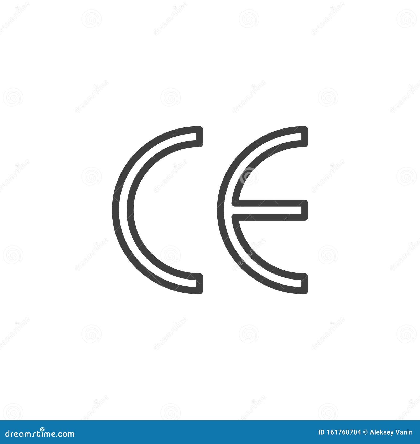 Symbol Fur Ce Kennzeichnung Vektor Abbildung Illustration Von Steuerung Pictogram