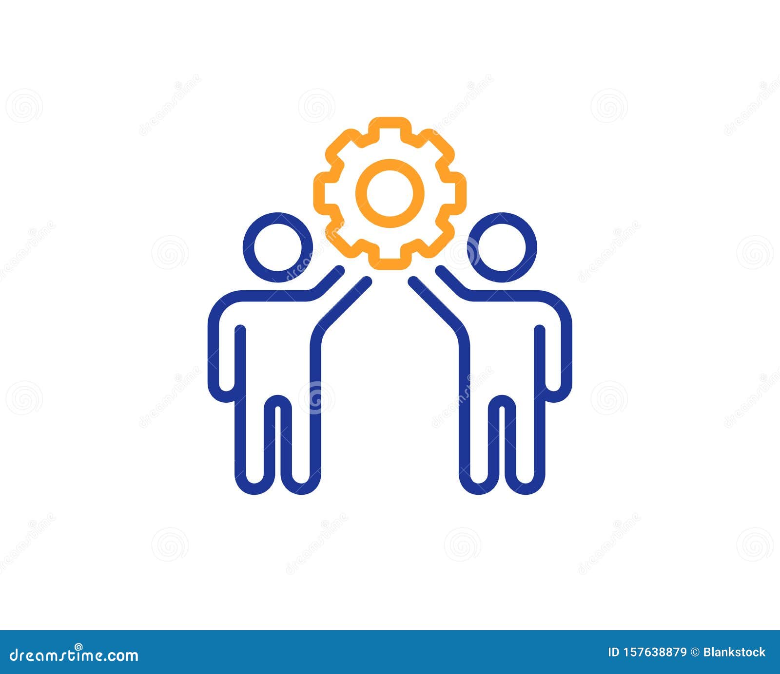 Symbol Fur Teamwork Kooperationszeichen Entwicklungspartner Vector Vektor Abbildung Illustration Von Teamarbeit Flach 157638879