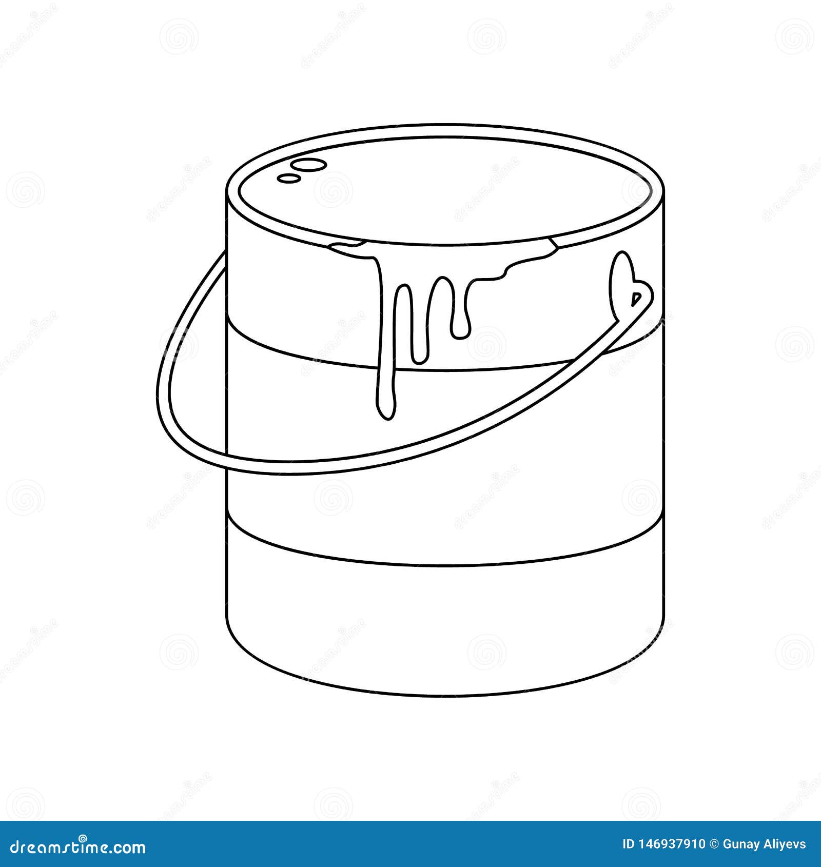 How to draw Paint Bucket 