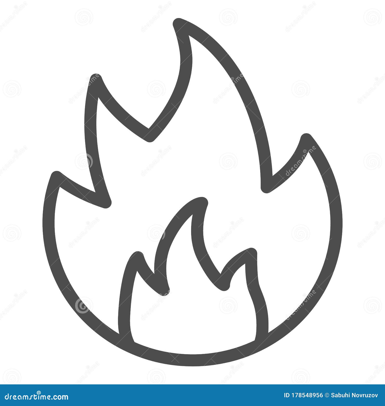 Symbol of Fire Line Icon. Flammable Caution Sign Outline Style Pictogram on  White Background Stock Vector - Illustration of flame, fire: 178548956