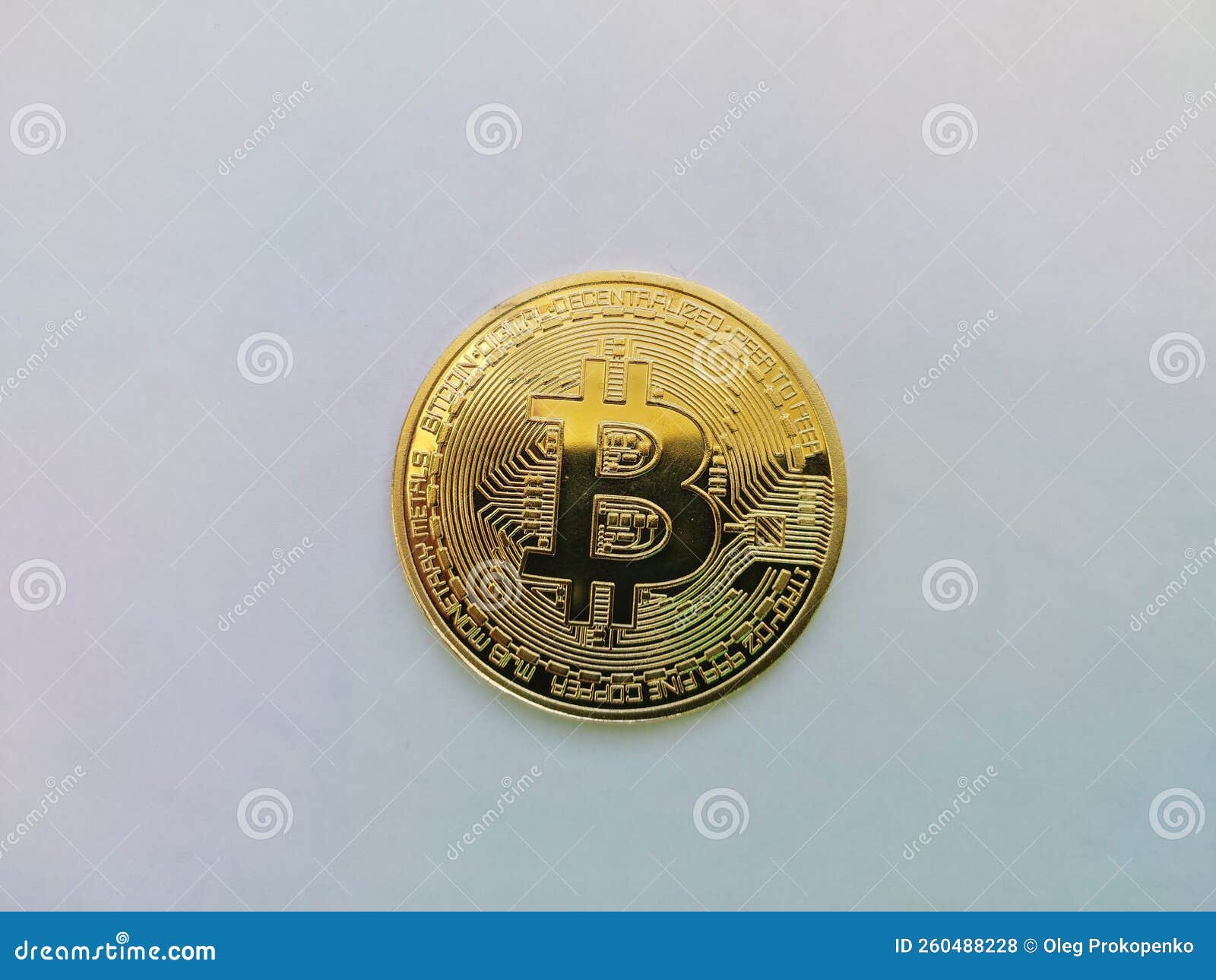 Symbol of the First Cryptocurrency Bitcoin Stock Photo - Image of commerce,  money: 260488228