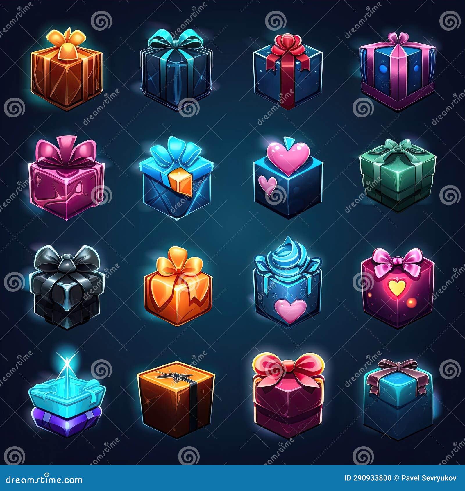 Symbol Gift Box Game Ai Generated Stock Photo Image of shiny