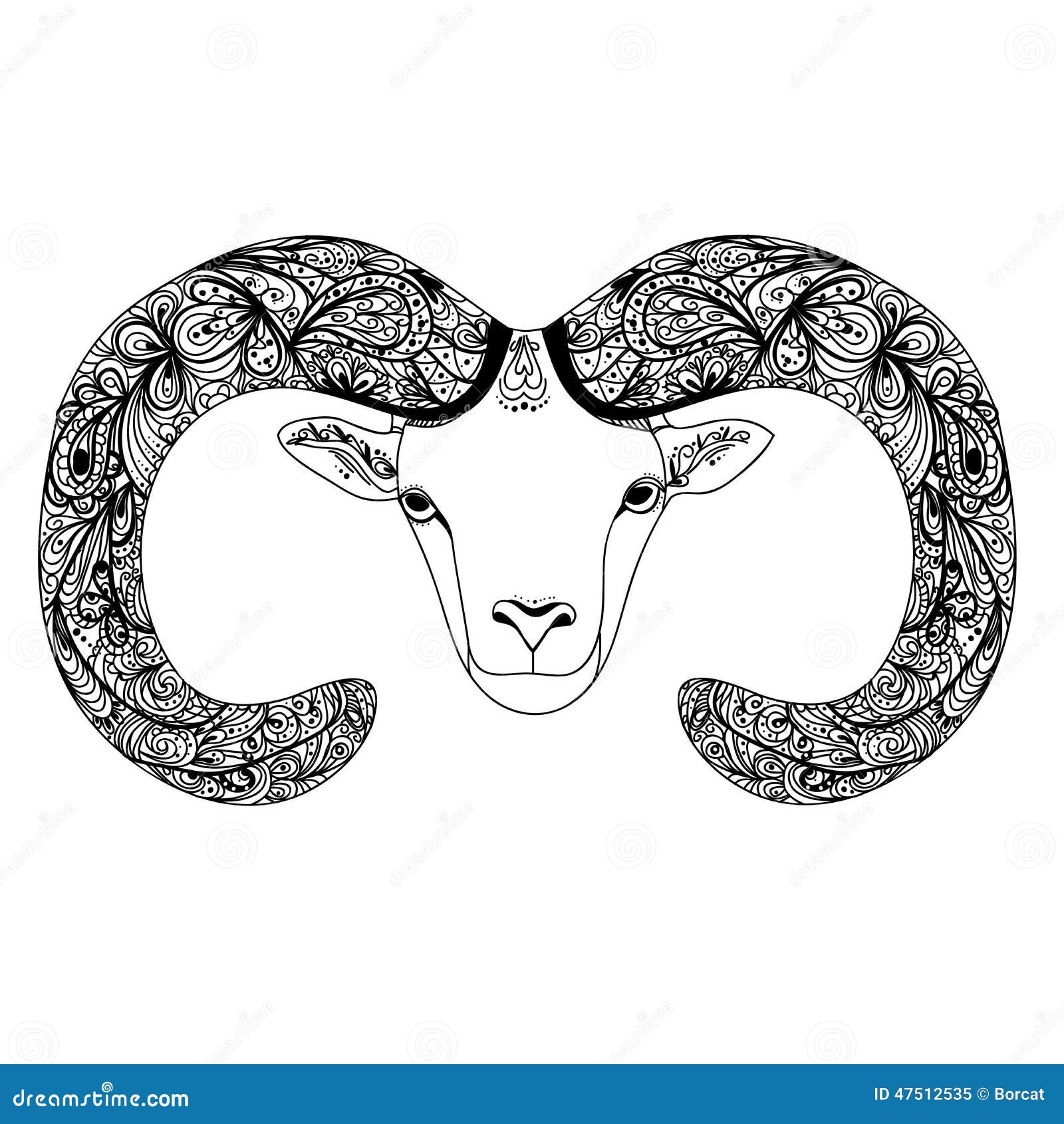 Symbol Goat Sheep for Chinese New Year with Stock Vector - Illustration ...