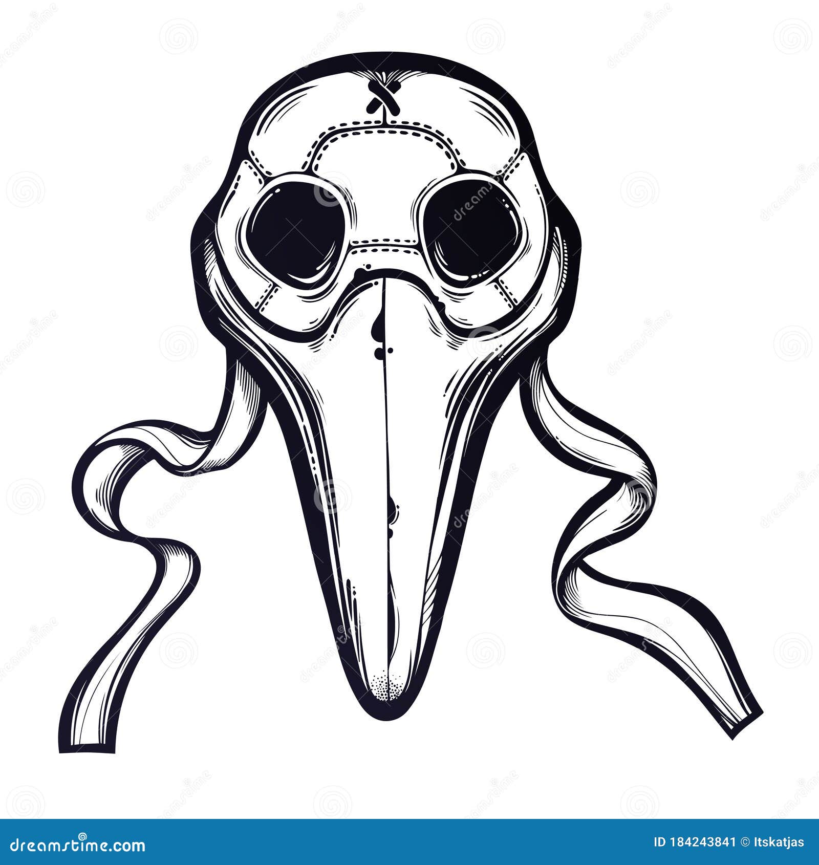 Symbol of a Health Crisis, Disease As Plague Mask. Stock - Illustration of italy, engraving: 184243841