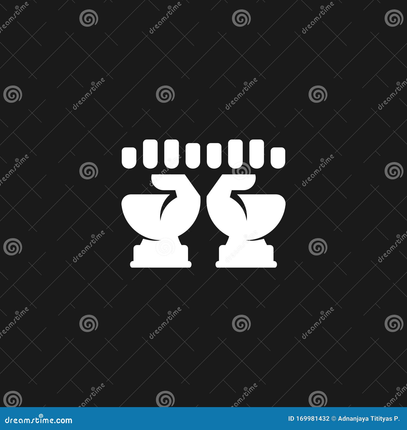  logo  of hand fist team geometric 