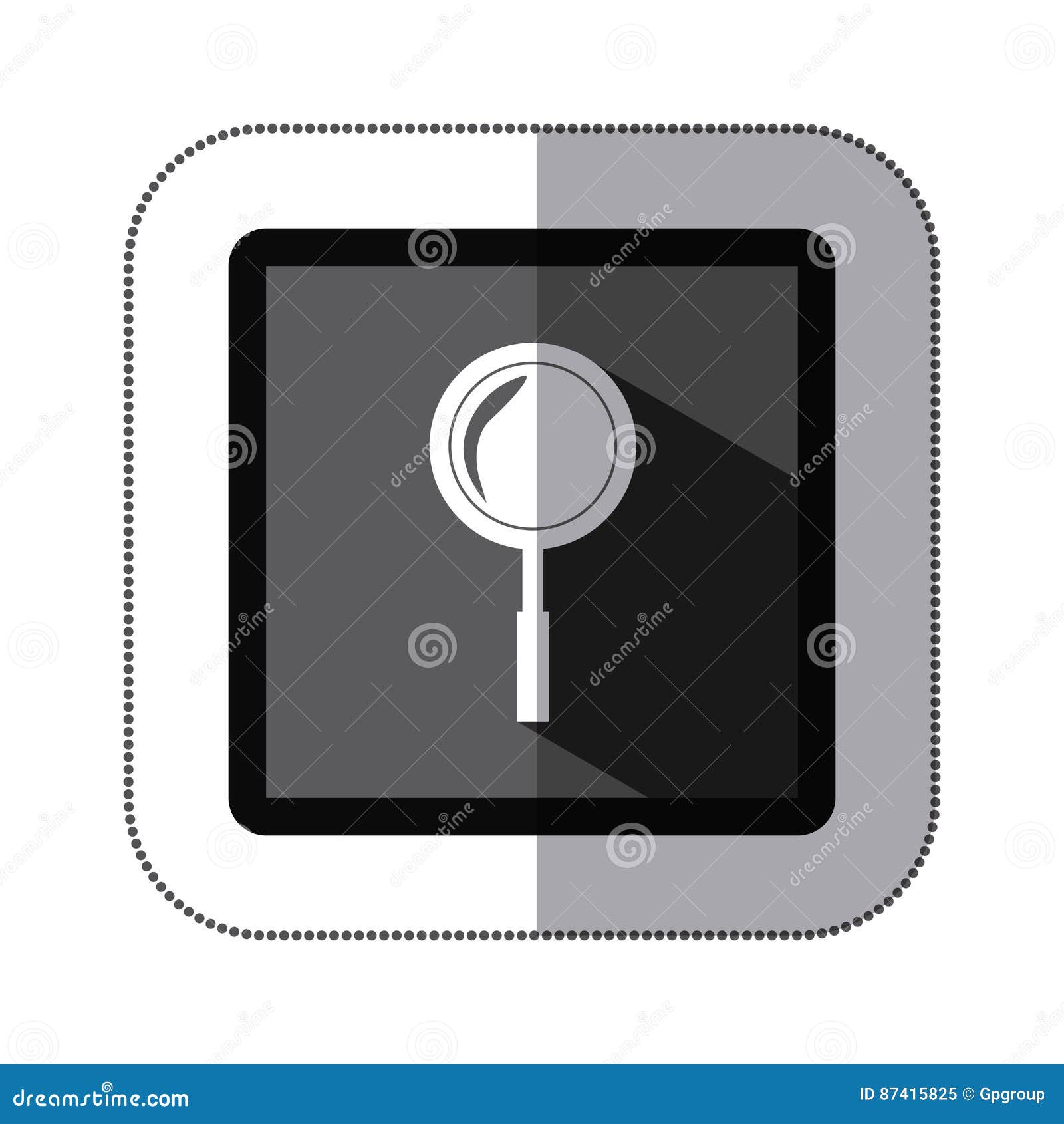 Symbol Magnifying Glass Icon Stock Illustration Illustration of