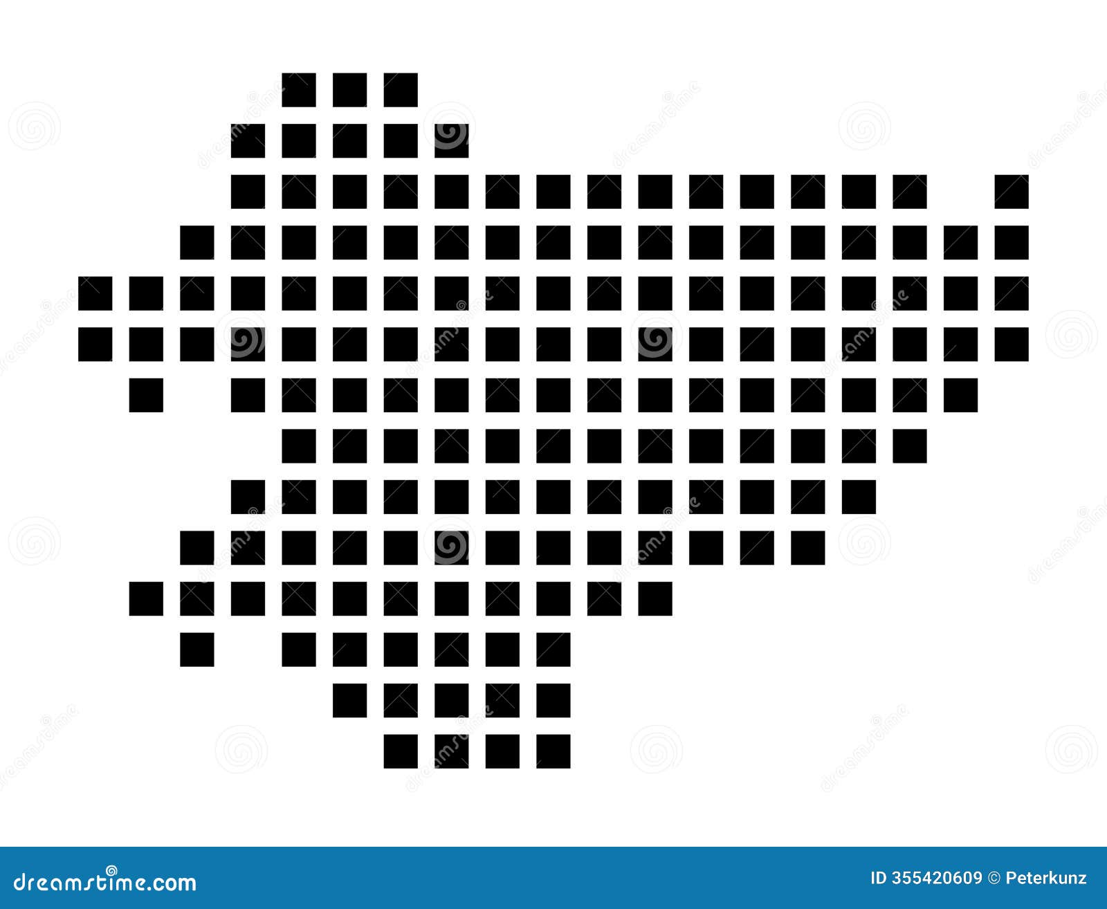 abstract map of sinsheim (germany)