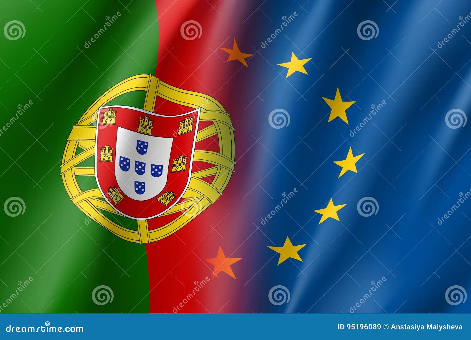 Symbol Portugal Is Eu Member Stock Vector Illustration Of Concept Banner 95196089