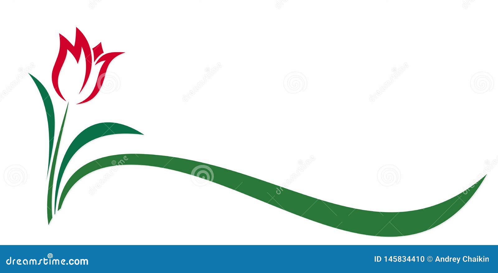 Symbol of red flower. stock vector. Illustration of sign 145834410