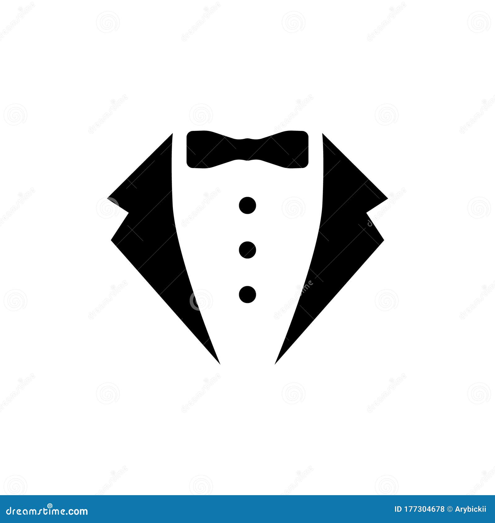 Symbol Service Dinner Jacket. Vector Stock Vector - Illustration of ...