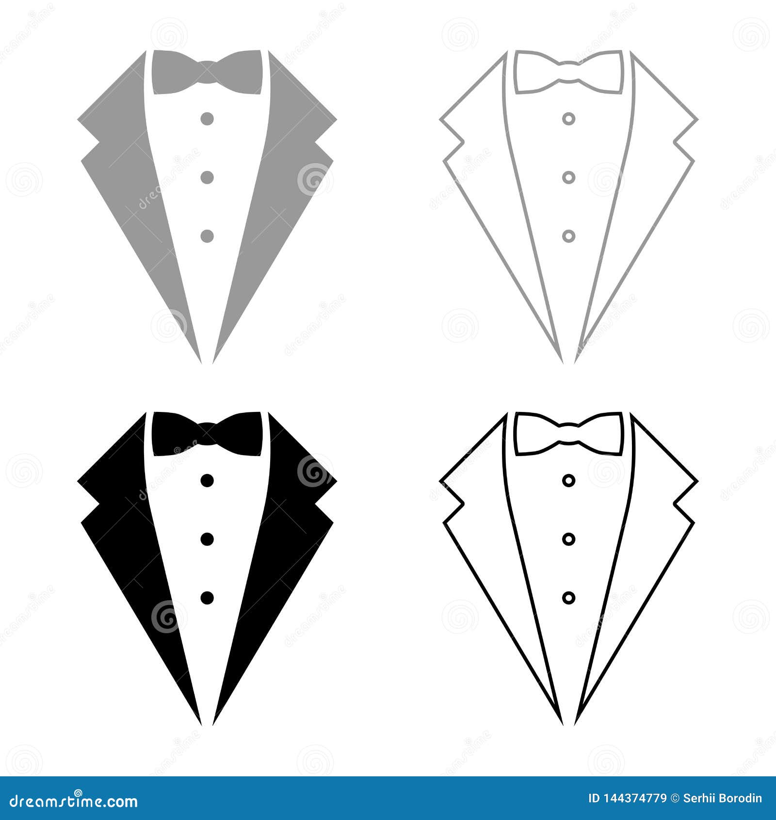 Black tuxedo with tie stock vector. Illustration of jacket - 28511291