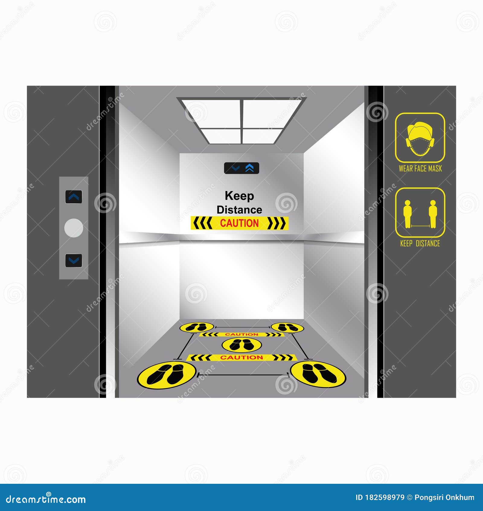 Symbol for Standing in Elevato Stock Vector Illustration of health