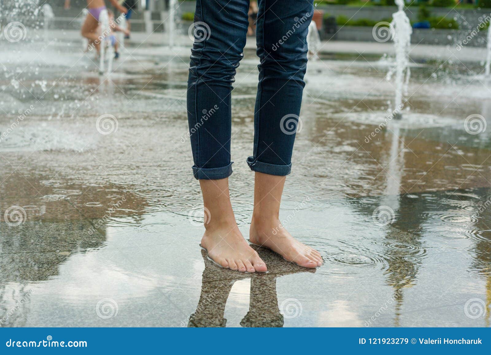 In wet clothes girls Swimming Fully