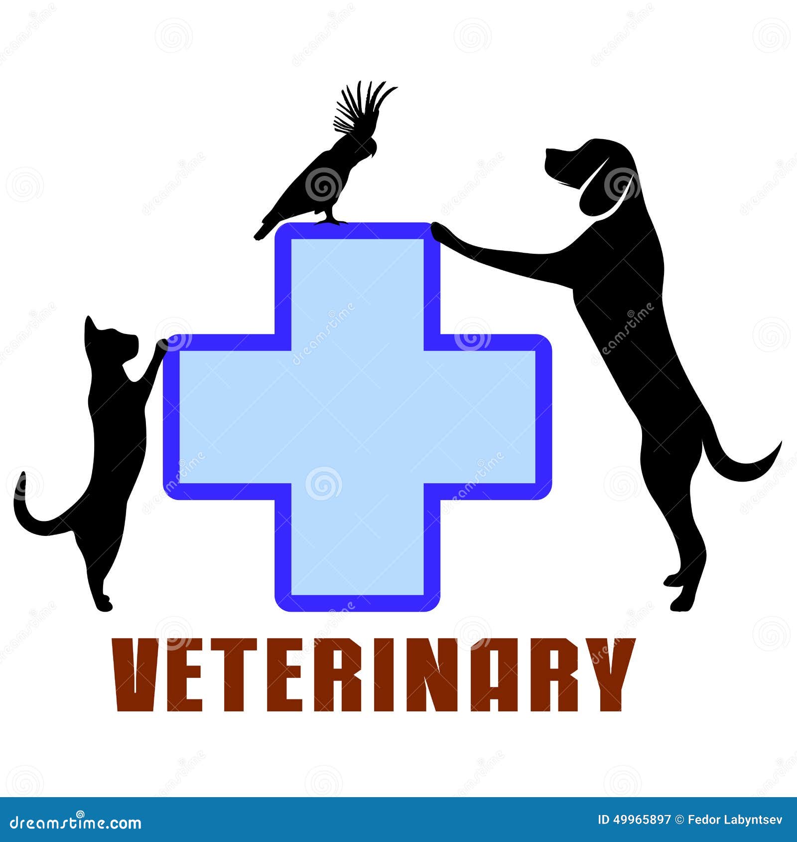 Symbol of Veterinary Medicine Stock Vector Illustration of element