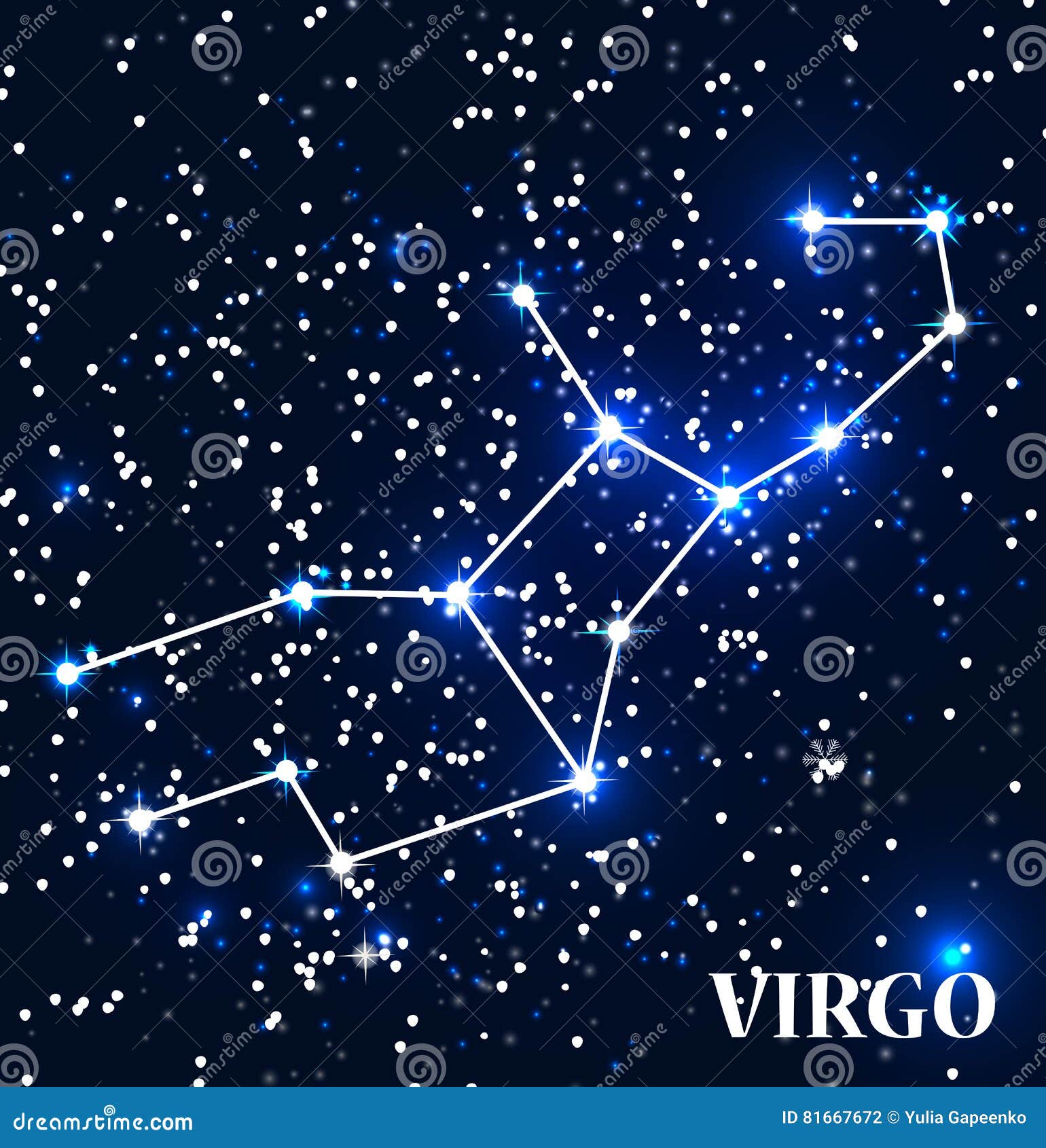 Symbol Virgo Zodiac Sign. Vector Illustration Stock Vector ...