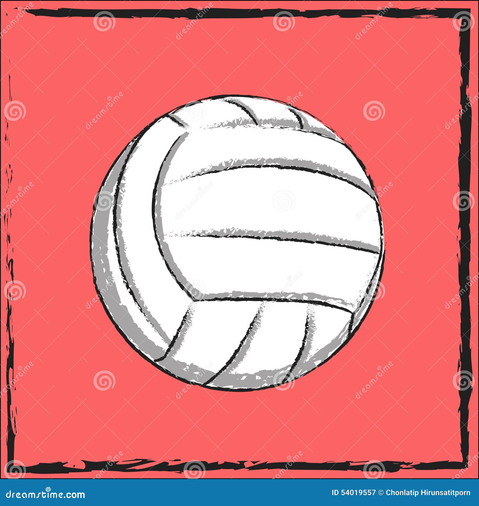Symbol volleybal stock vector. Illustration of design - 54019557